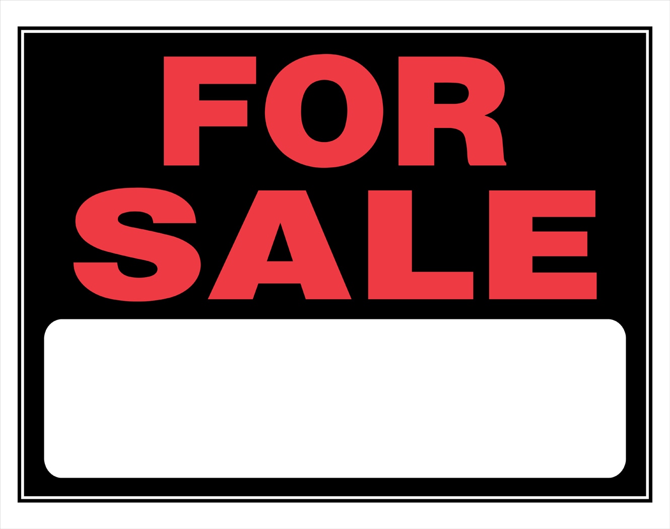 Hillman 15-in x 19-in Plastic Sale/For Sale Sign