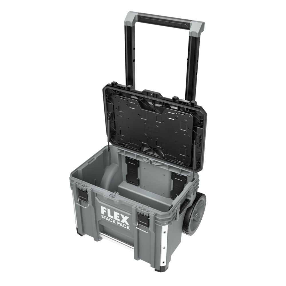 FLEX STACK PACK Medium Tool Box 22-in Gray Metal Lockable Tool Box