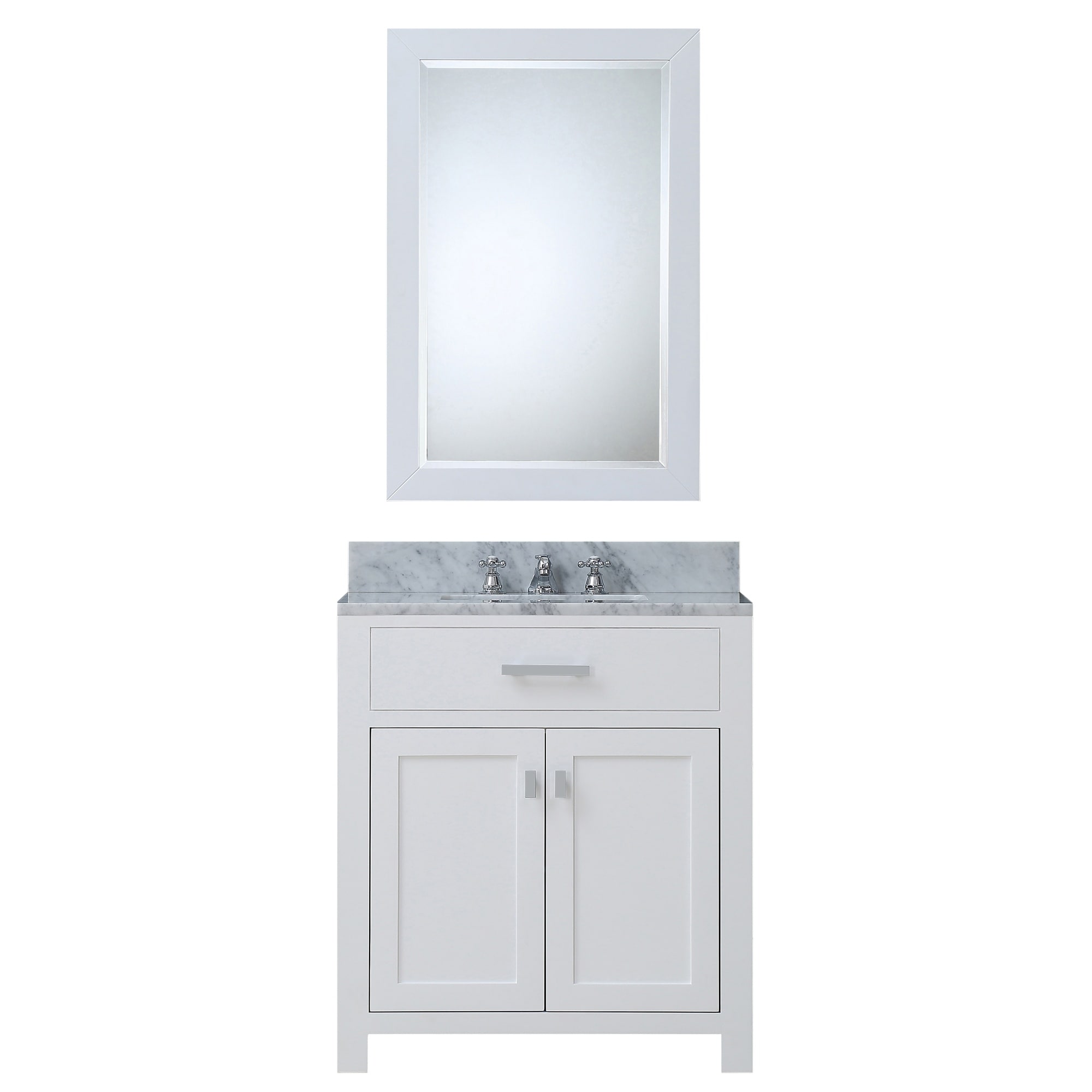 Water Creation  Madison30WBF 30-in Single Sink Vanity with Mirror And Faucet