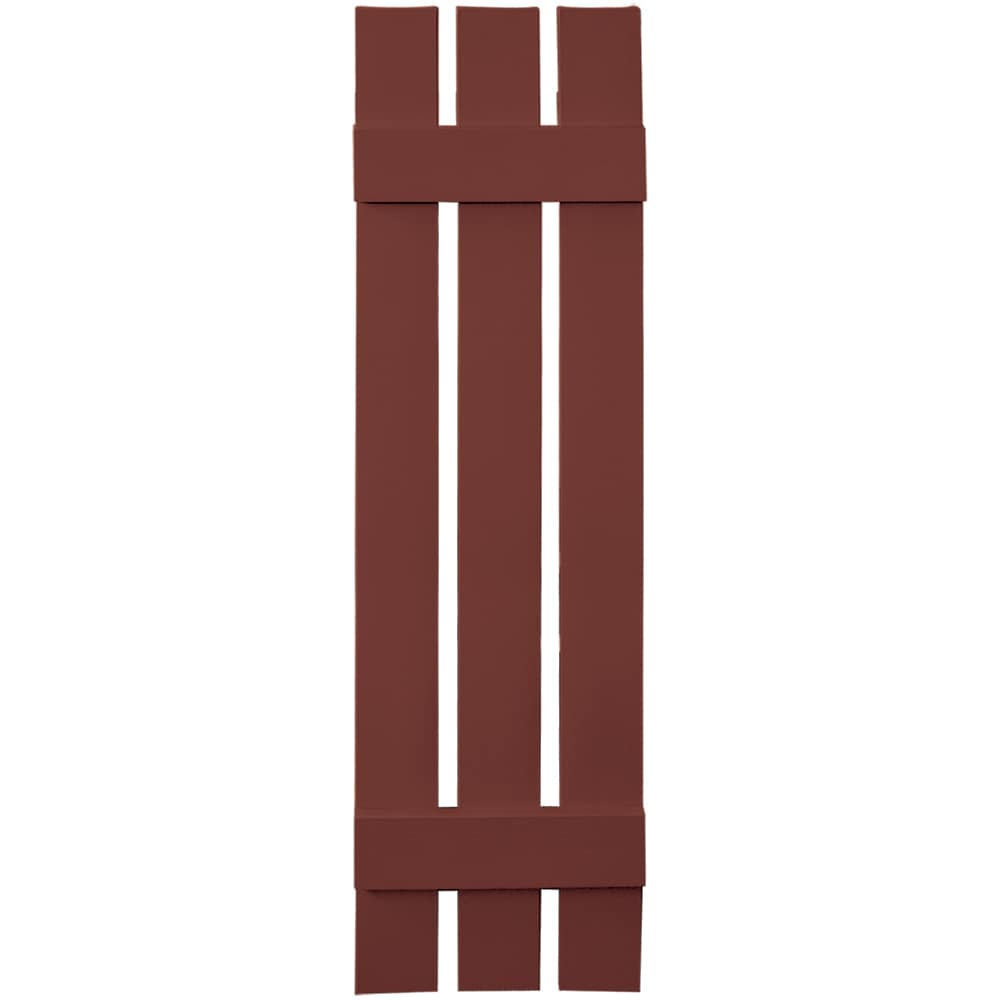Vantage V5371247027 11.875-in W x 47-in H Cambridge Red Board and batten Spaced Exterior Shutters ( 1 -Pack )