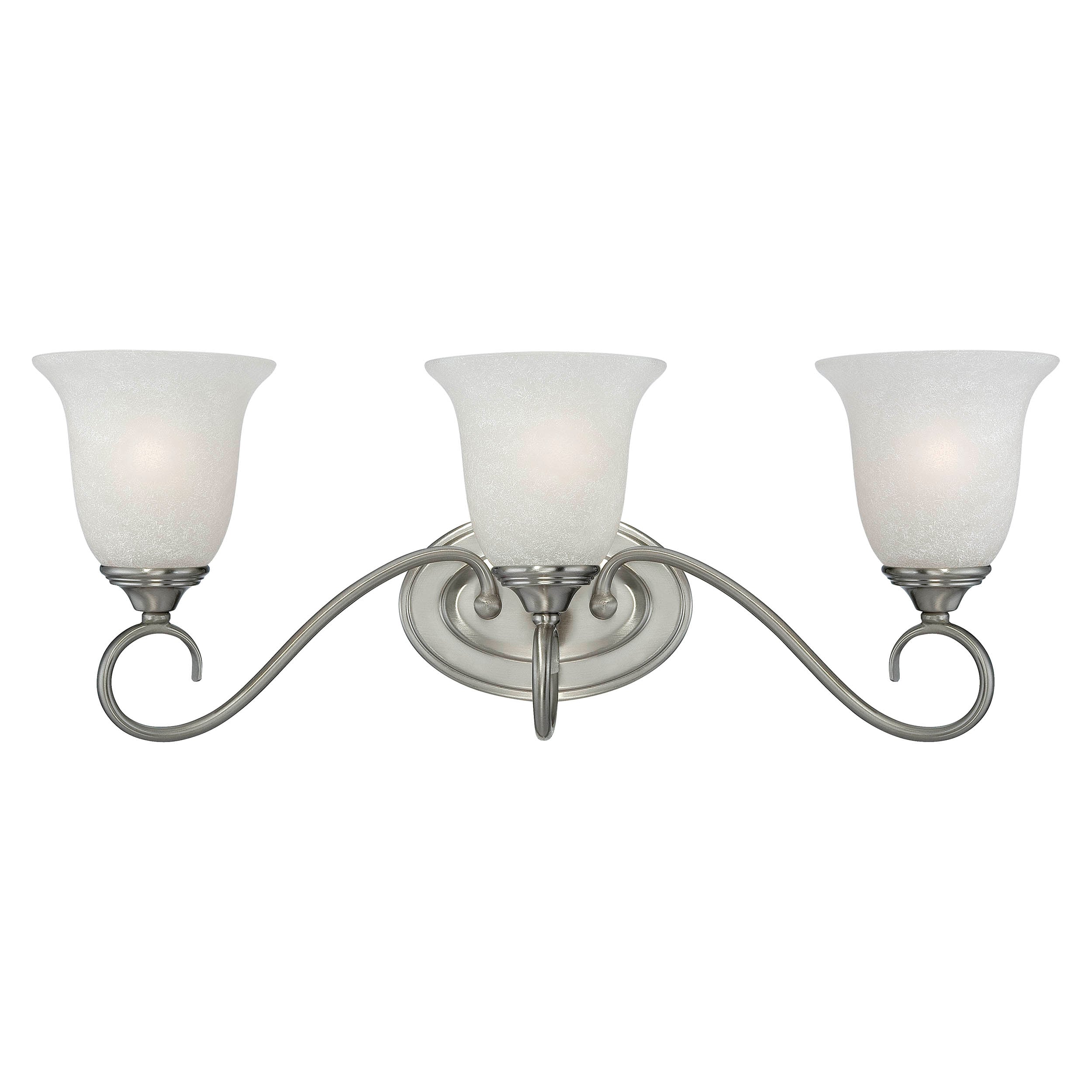 Millennium Lighting 1183-SN 9-in 3 -Light Satin Nickel Transitional Vanity light
