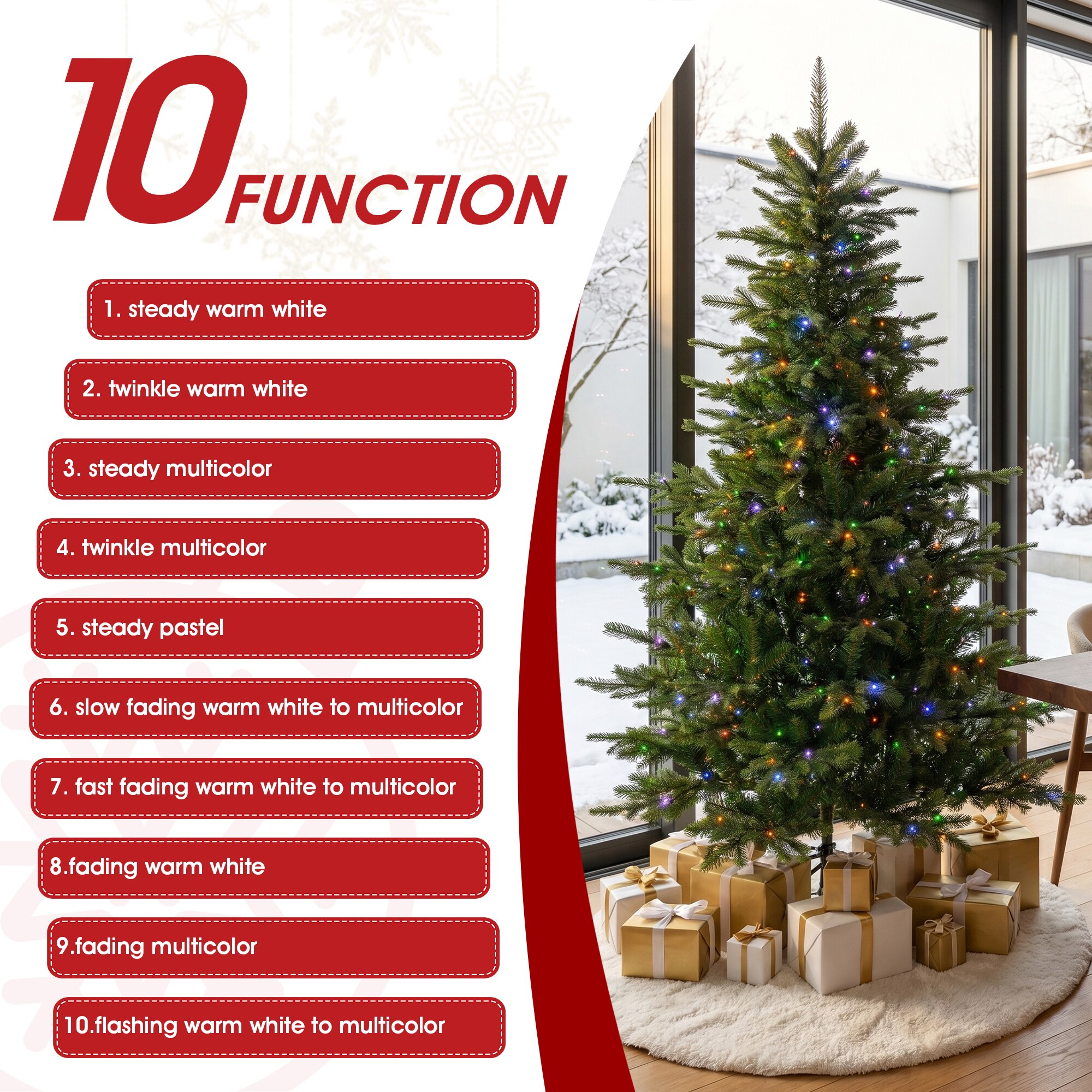 Glitzhome 2014600215 Artificial-Christmas-Trees - View #6