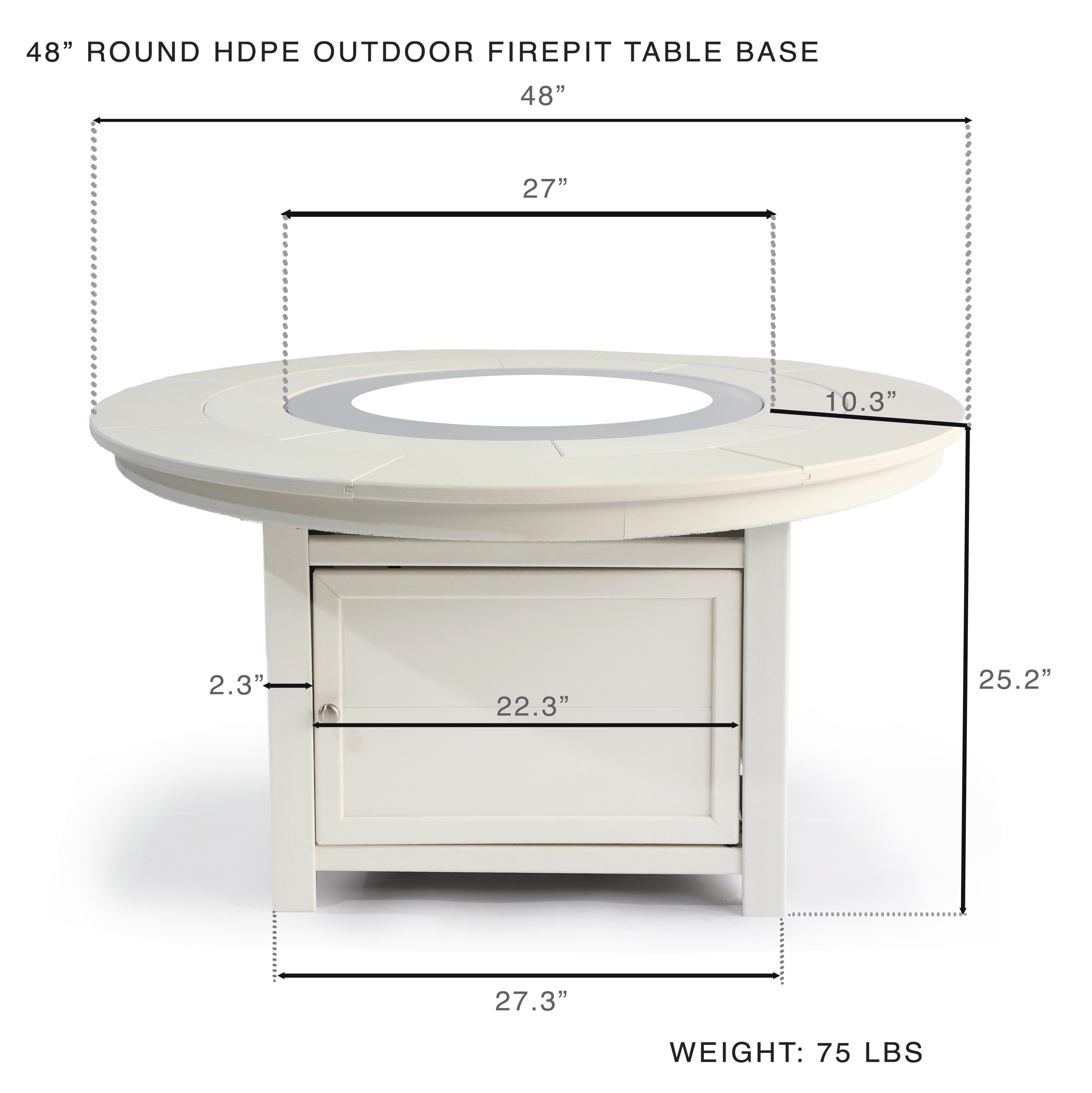 LuXeo LUX-48FPRD-WGWT Outdoor-Gas-Firepits - View #6