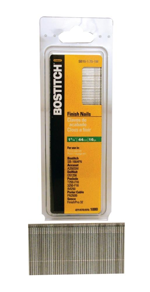 Stanley Bostitch 1 3 4 In 16 Gauge Coated Steel Pneumatic Finish Nails