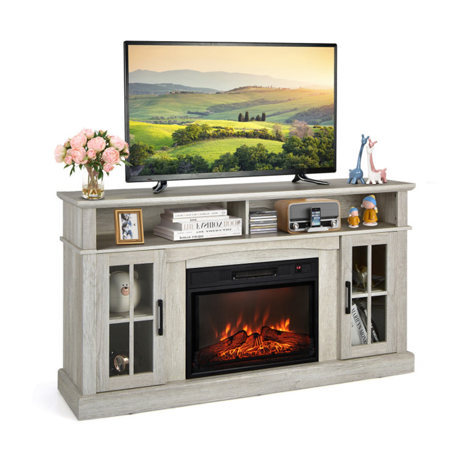 Clihome CL-FP10106GR Electric-Fireplaces - View #3