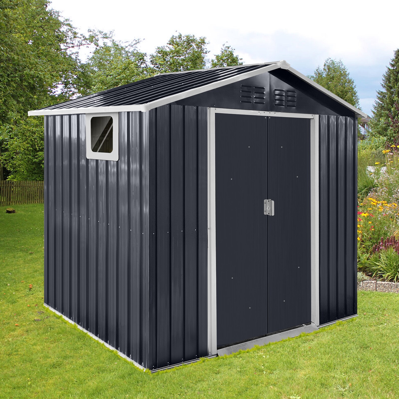 Siavonce XH302292 Metal-Storage-Buildings-Sheds - View #4