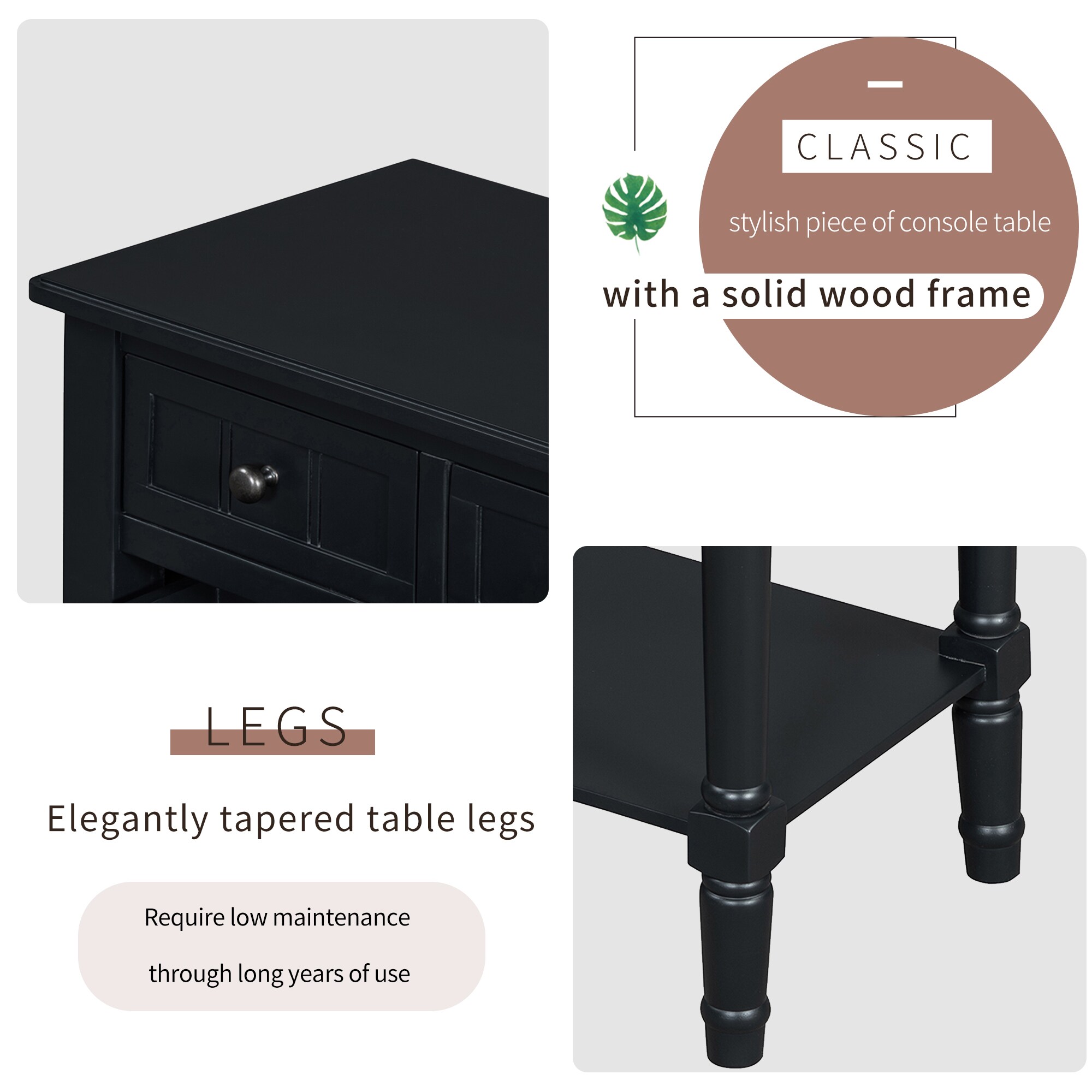 Qualler FSUCTM878B Console-Sofa-Tables - View #5