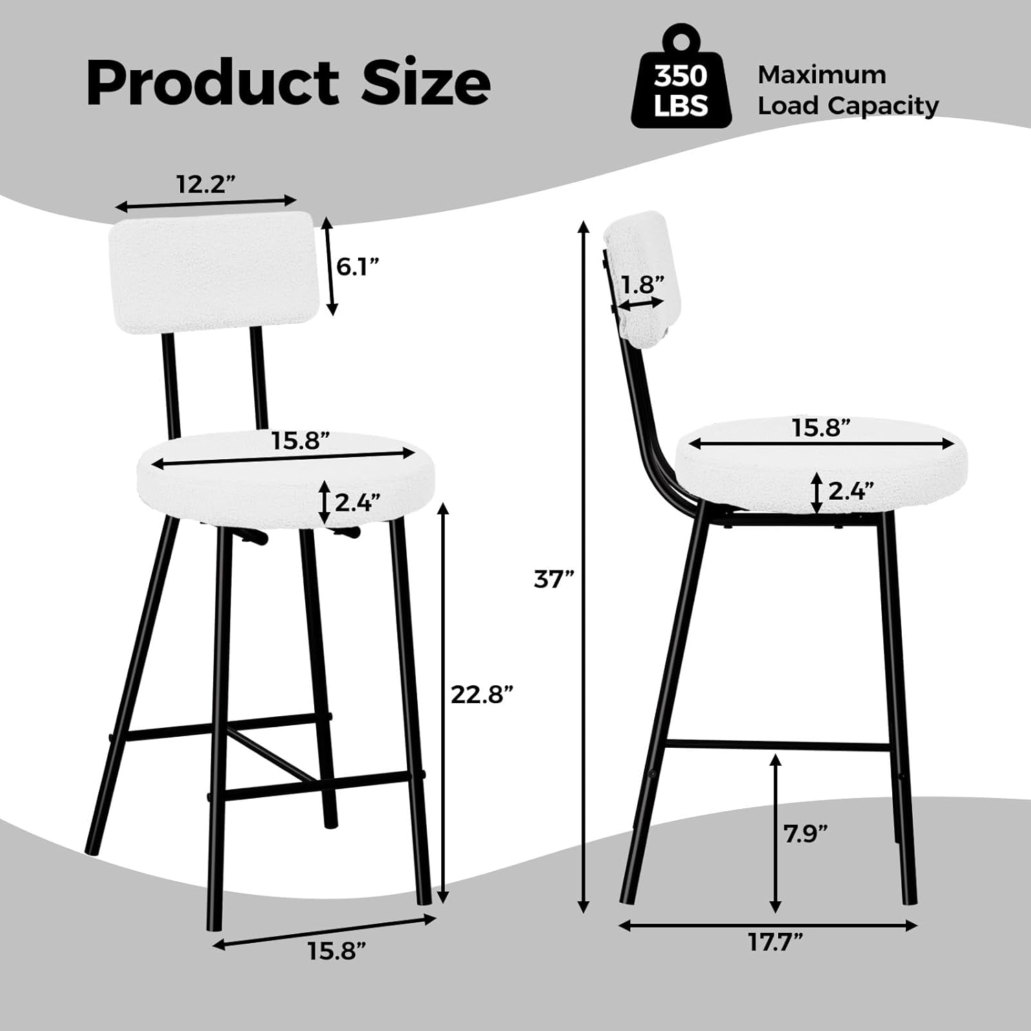 Qeetex LHF-YZ-PHK-335FUFR7 stools - View #2