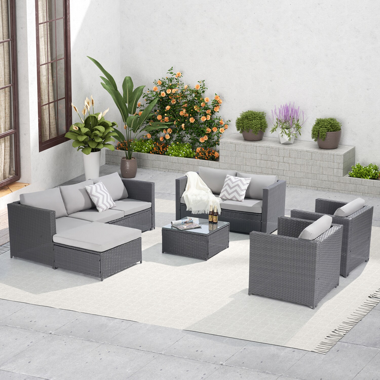 SINOFURN SYA380128BG Patio-Conversation-Sets - View #13