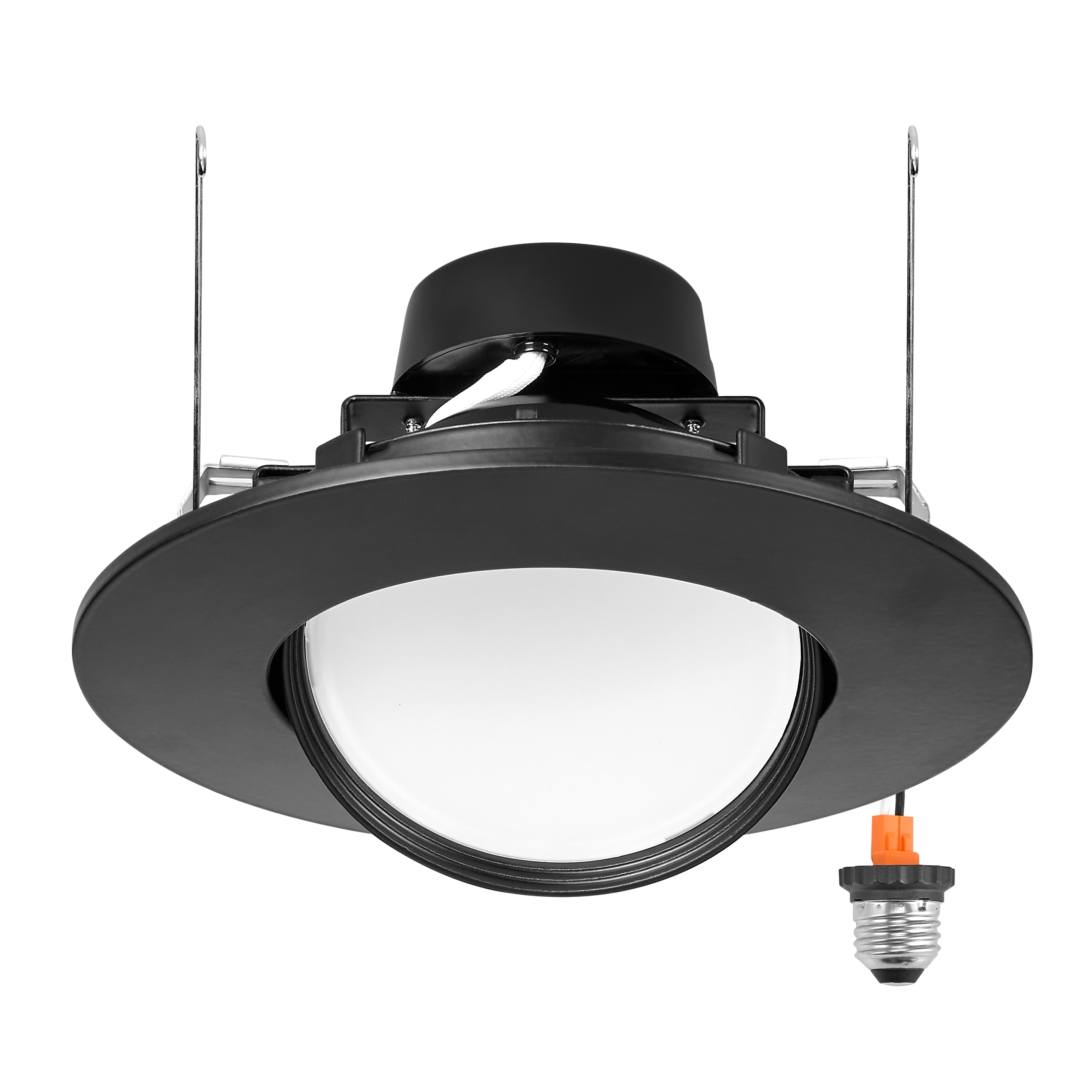 HALO Matte White 8-in 1761-Lumen Switchable Round Dimmable LED