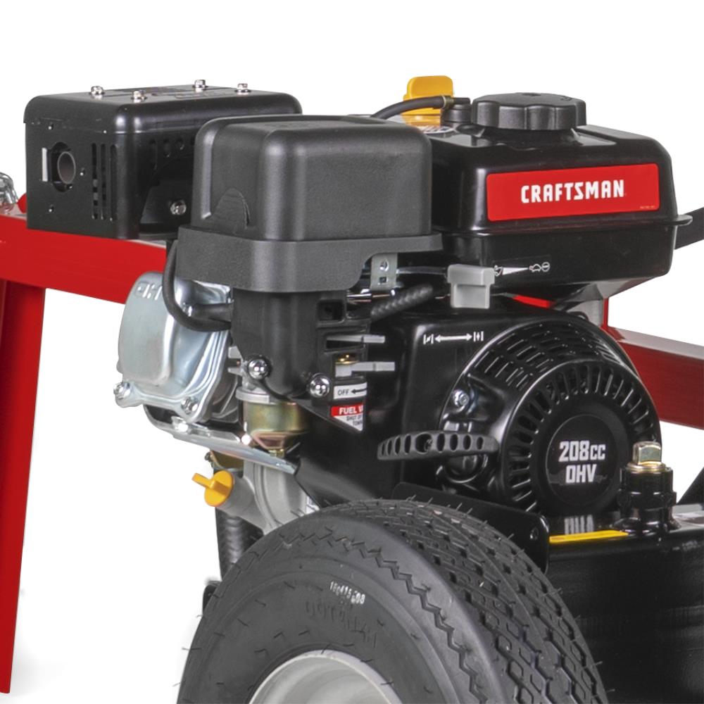 CRAFTSMAN 27-Ton 208-cc Horizontal and Vertical Gas Log Splitter with ...