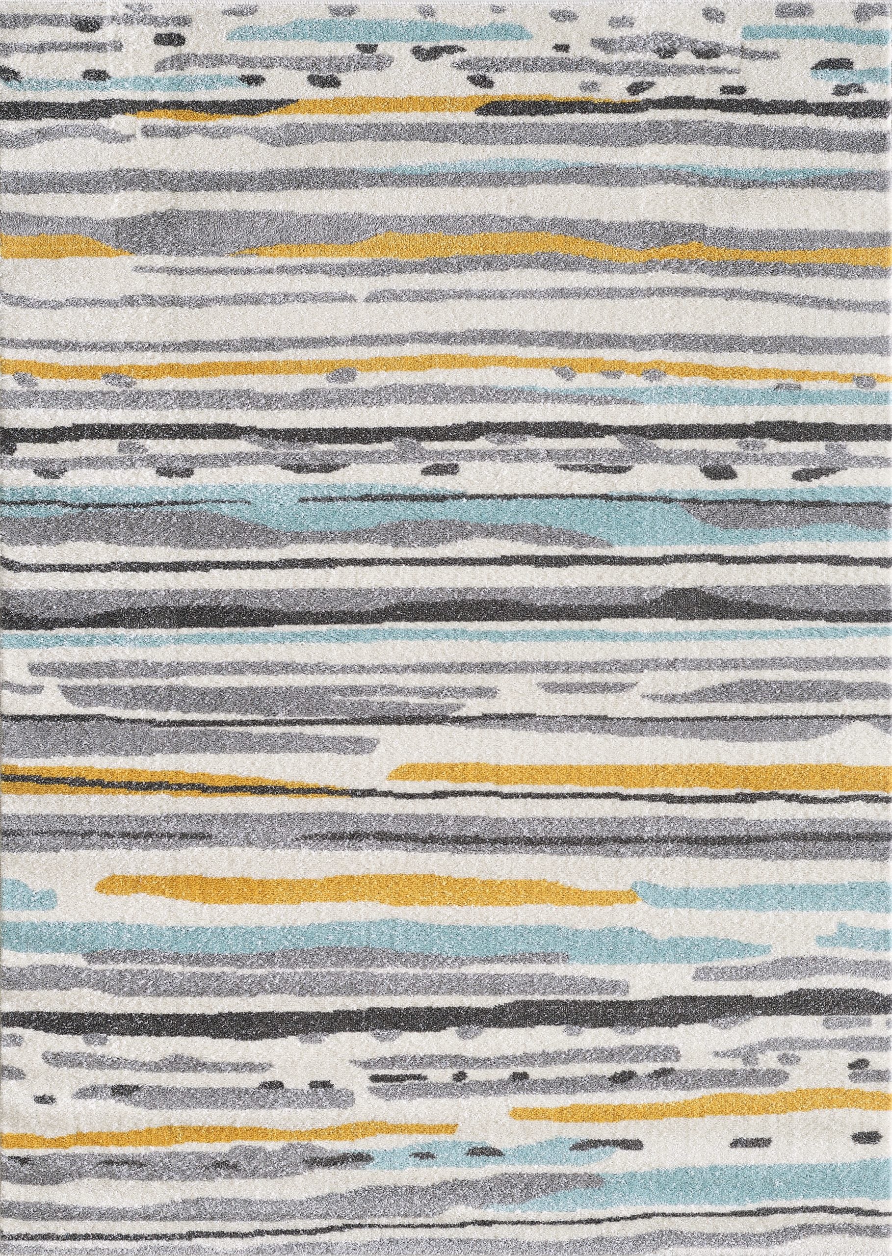 LBaiet CH358M57 Chelsea 5 x 7 (ft) Loomed Polypropylene Blue Rectangular Indoor Geometric Area rug
