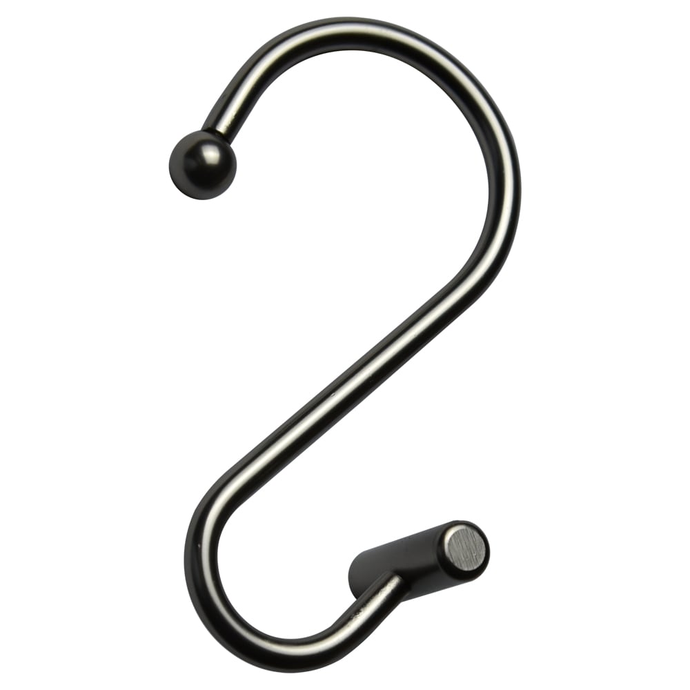 allen + roth 12-Pack Oil Rubbed Bronze Double Shower Curtain Hooks in the  Shower Rings & Hooks department at