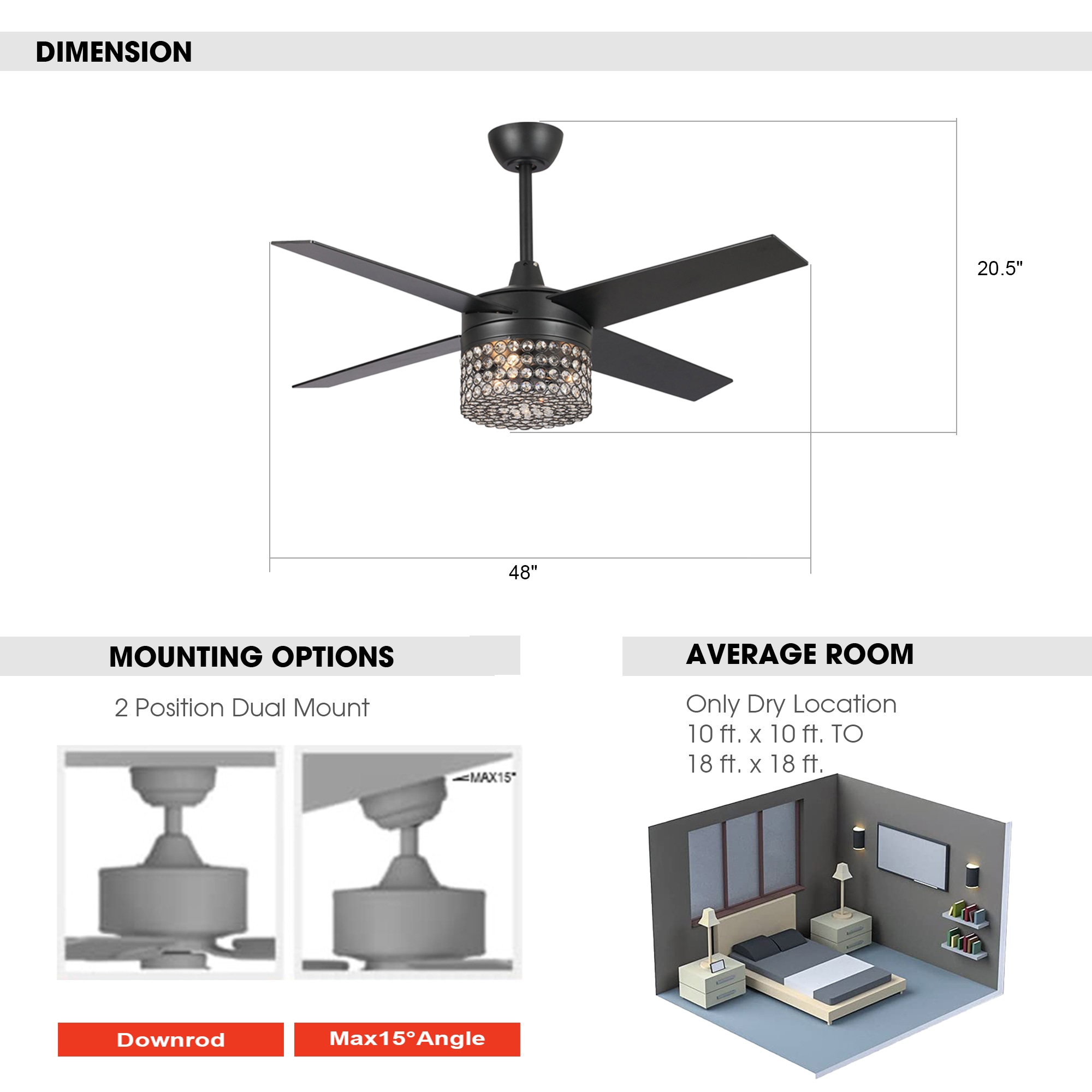 Parrot Uncle F6306110V Ceiling-Fans - View #7