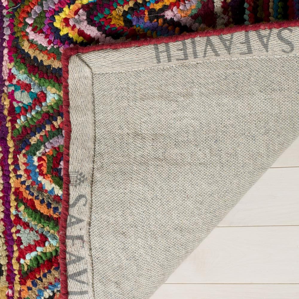 Vibrant Multi-Color Hand-Tufted Wool 8' x 10' Area Rug