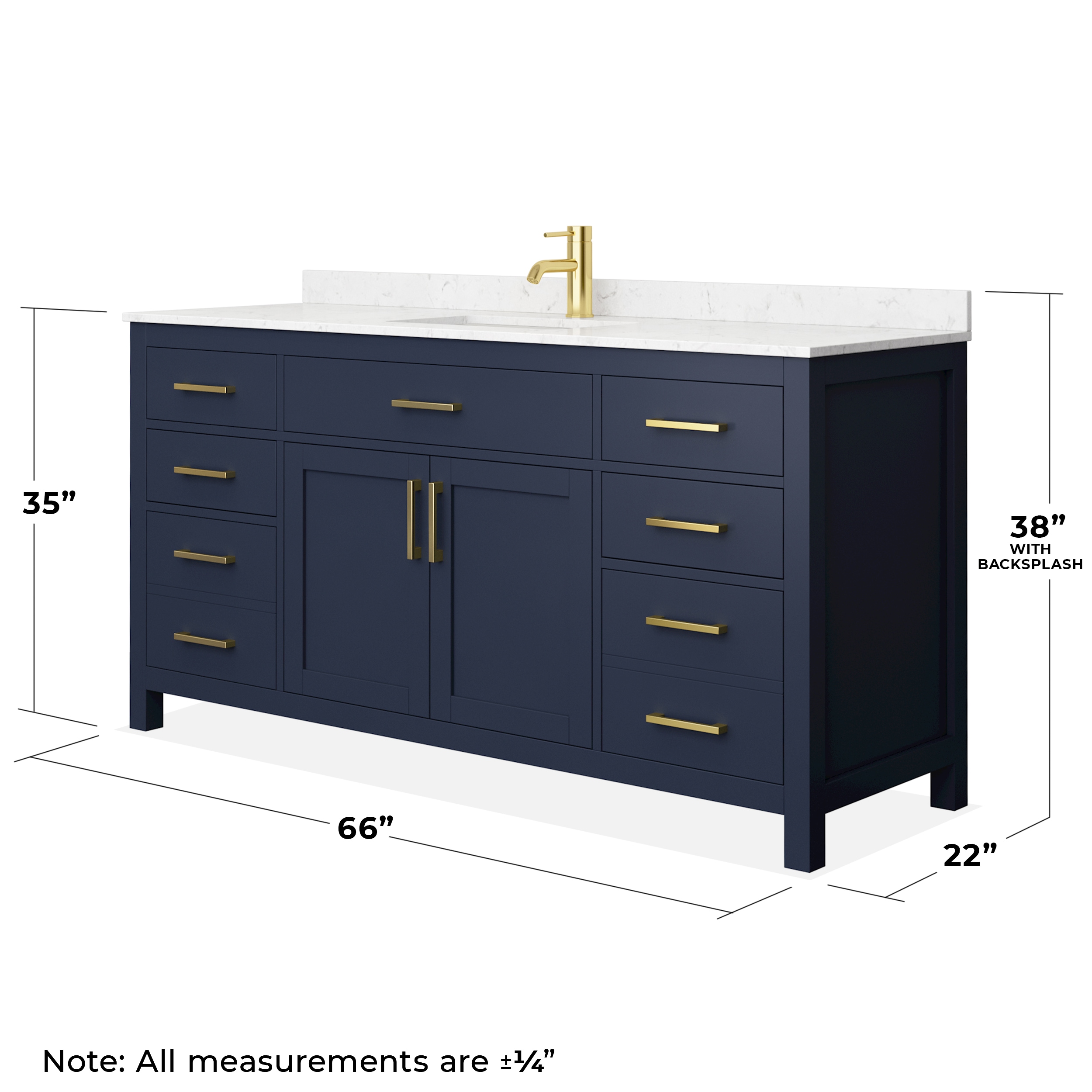 Wyndham Collection WCG242466SBLCCUNSMXX Bath-Vanity-Combo - View #5