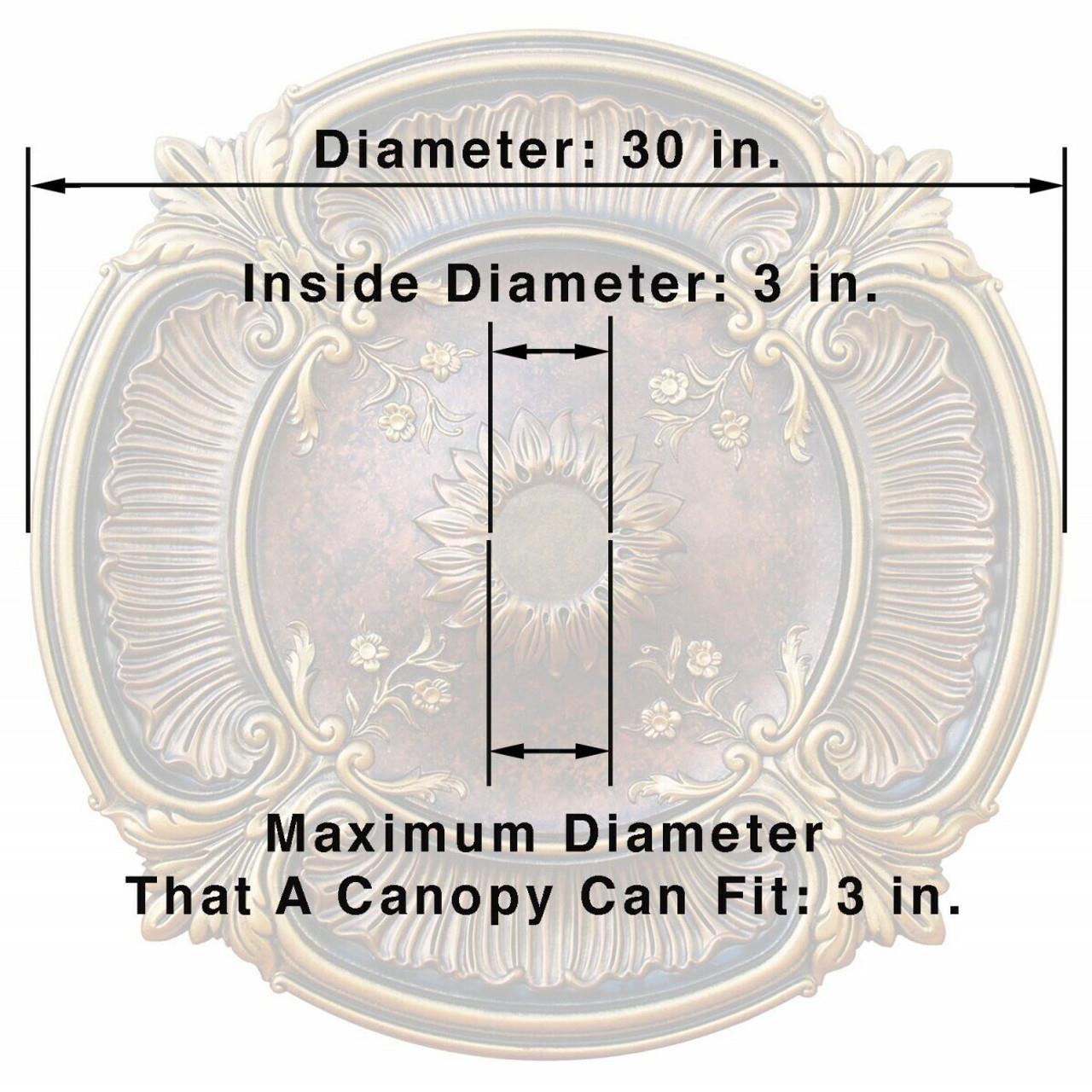 From Plain to Beautiful in Hours CCMF-111-INT-LL Ceiling-Medallions - View #4