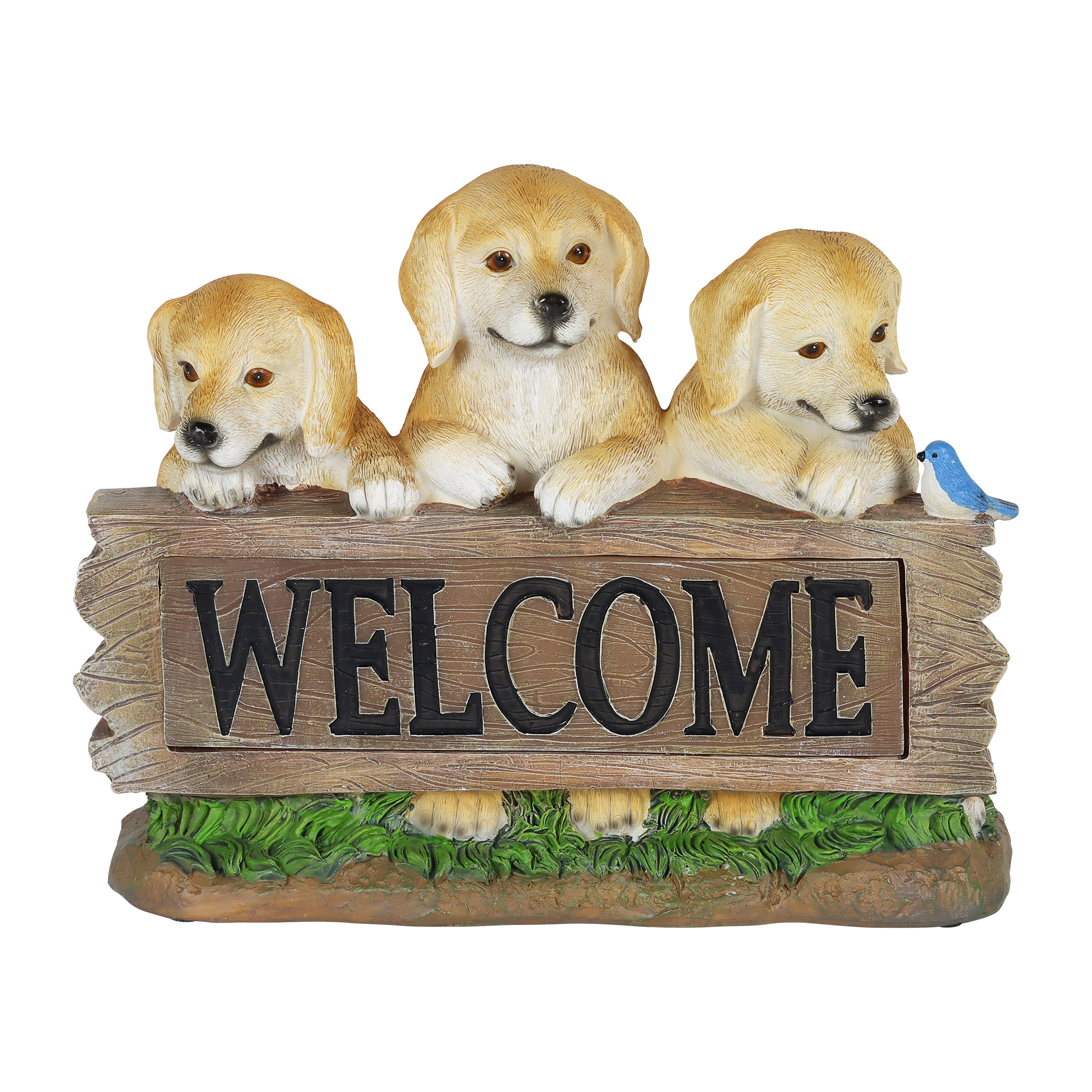 Exhart 71913-RS 8.66-in H x 4.53-in W Multiple colors/finishes Dog Garden Statue