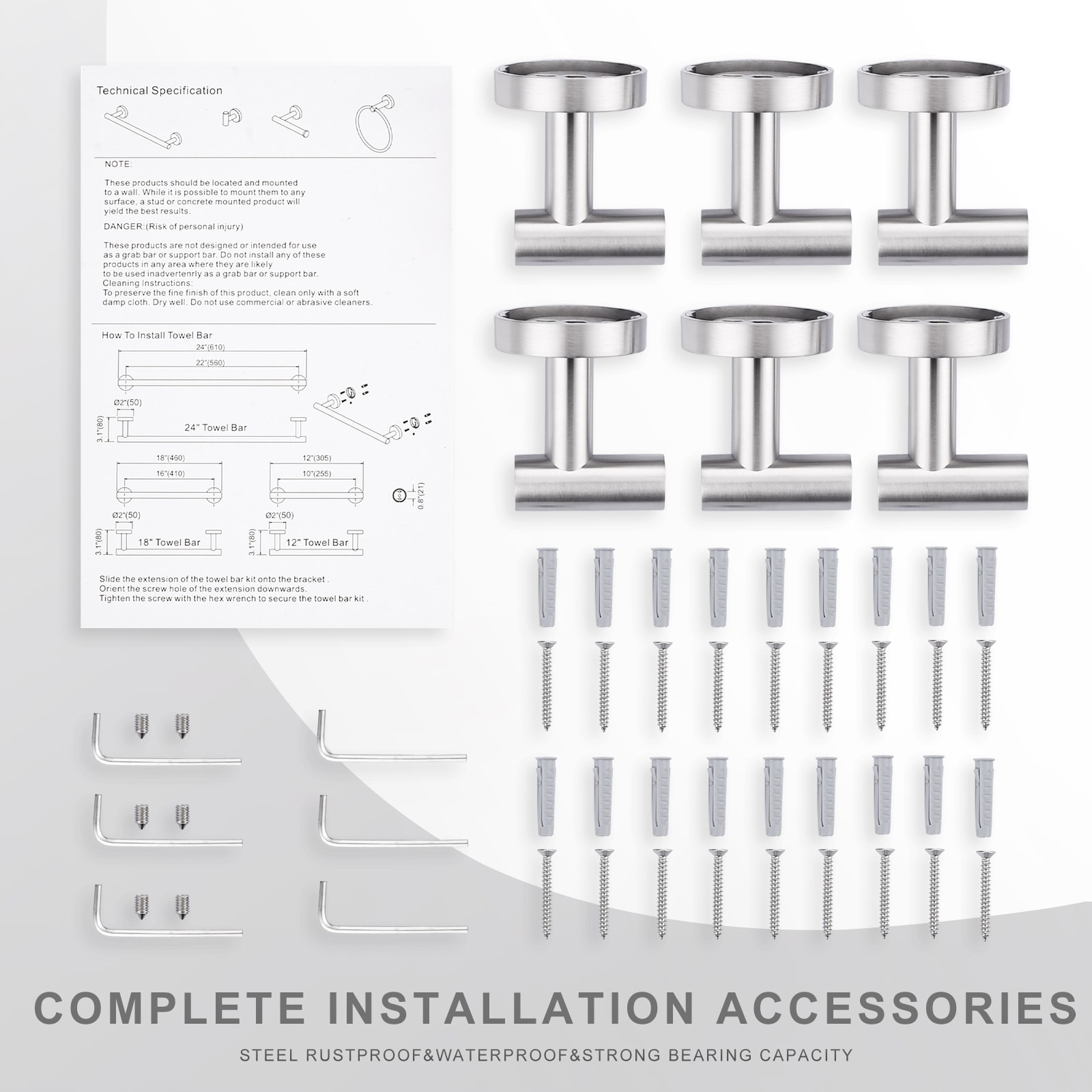 WOWOW 410036X6-LW Robe-Hooks - View #6