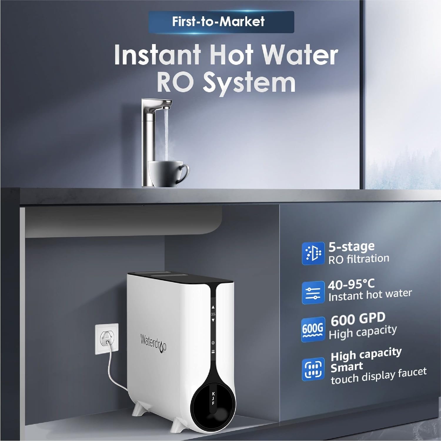 Waterdrop BL-WD-K6-W Under-Sink-Filtration-Systems - View #9