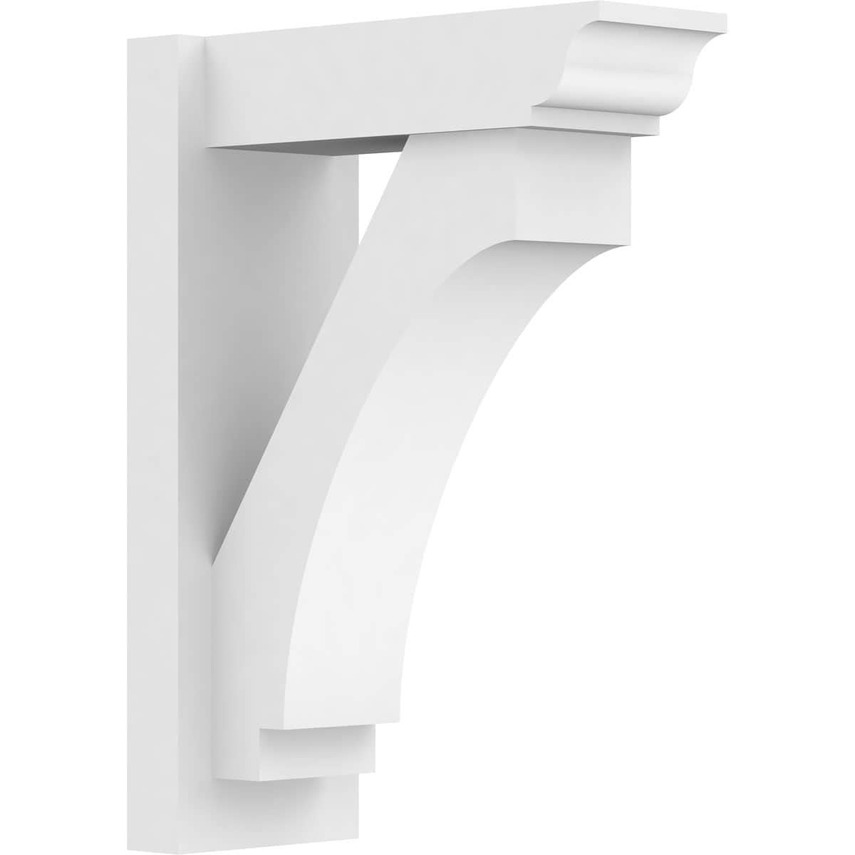 Ekena Millwork OUTP07X16X22IMP01 7-in W X 16-in D X 22-in H Imperial Architectural Grade PVC Outlooker with Traditional Ends