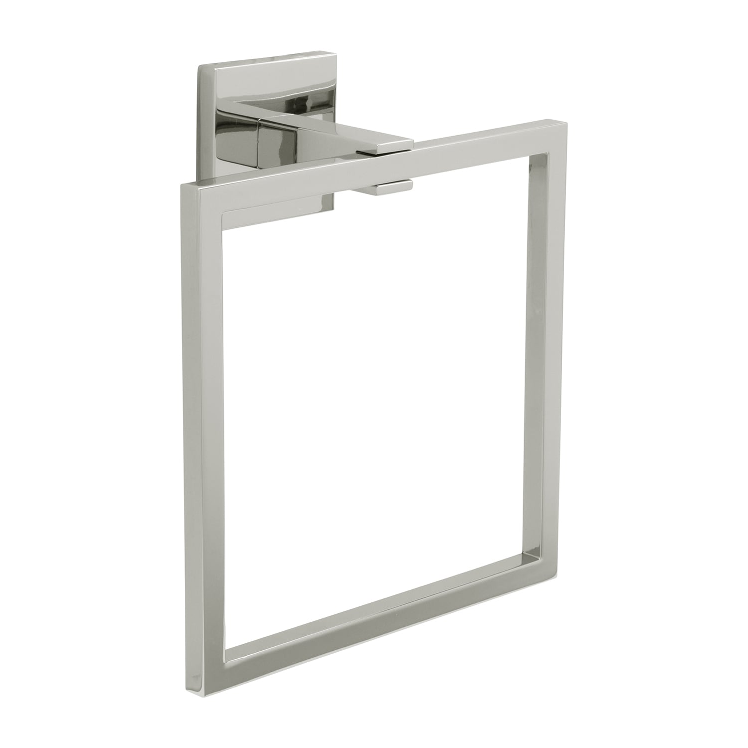 Hickory Hardware - Skylight Polished Nickel Wall mount Single Towel Ring
