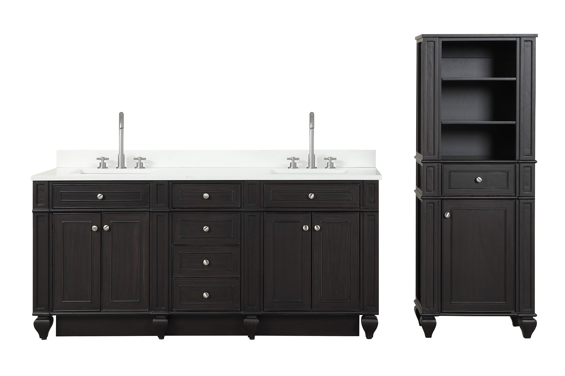 Design Element WN-LNTR-ES Linen-Cabinets - View #5
