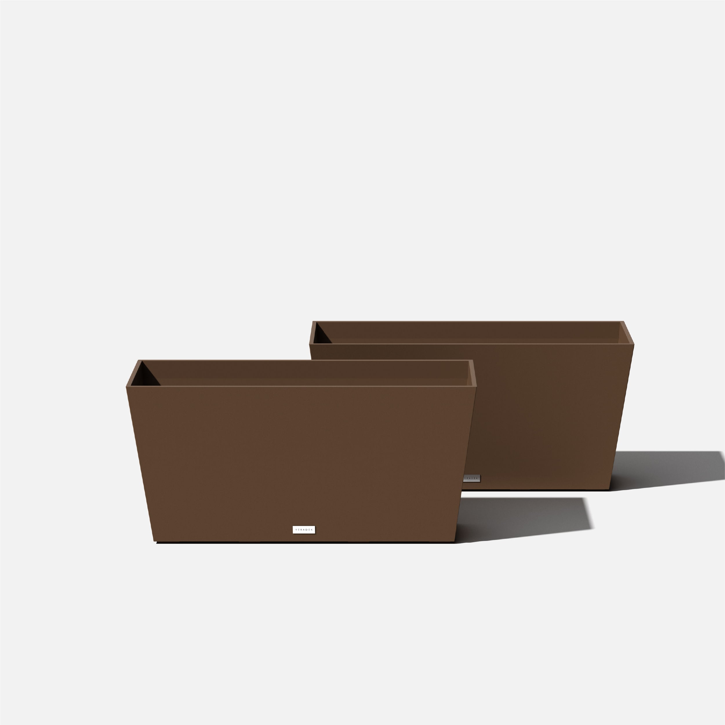 Veradek MLO31E-2PK 2 -Pack Rectangle 31-in W x 15.25-in H x Brown Plastic Indoor/Outdoor Planter