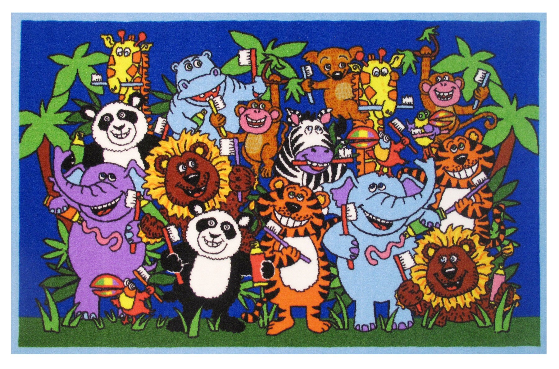 Fun Rugs FT-158 3958 Fun Time 3 x 4 Multi-color Indoor Area Rug