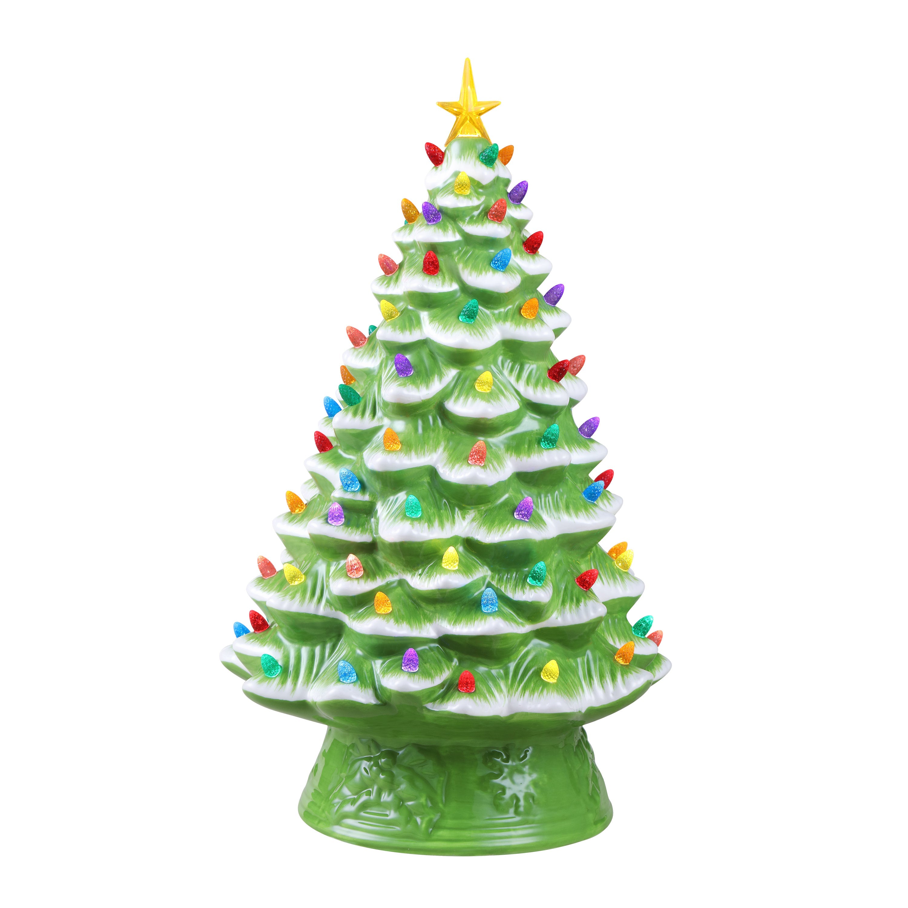 Mr. Christmas 18 in. Nostalgic Ceramic Tree - Lime Green in the