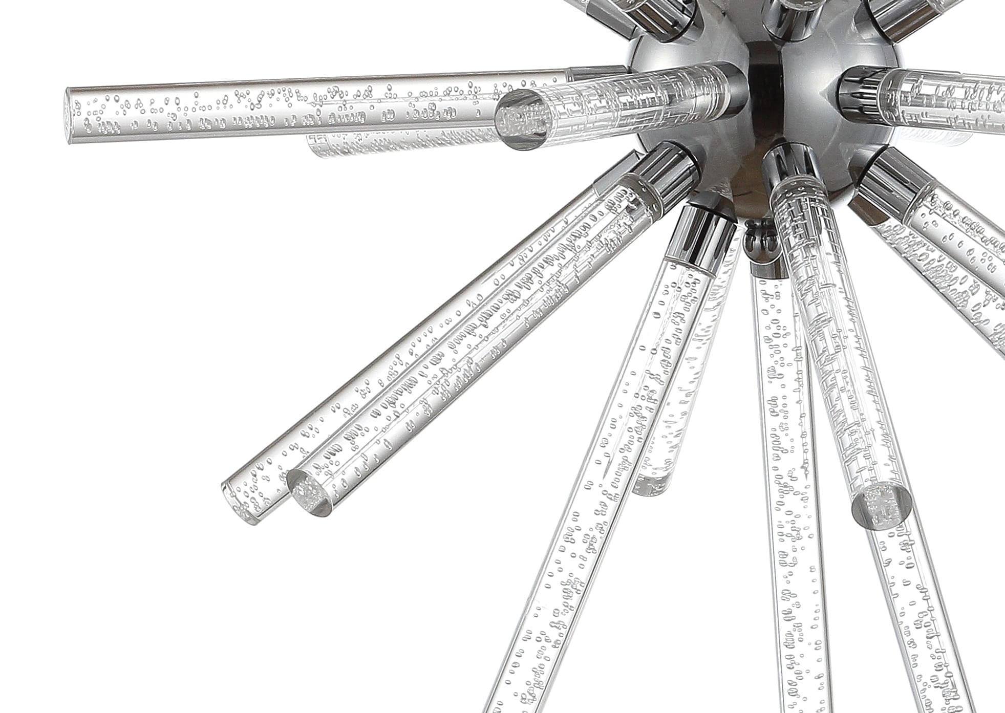 Soyuz 19.5" Chrome Starburst Adjustable LED Pendant Light