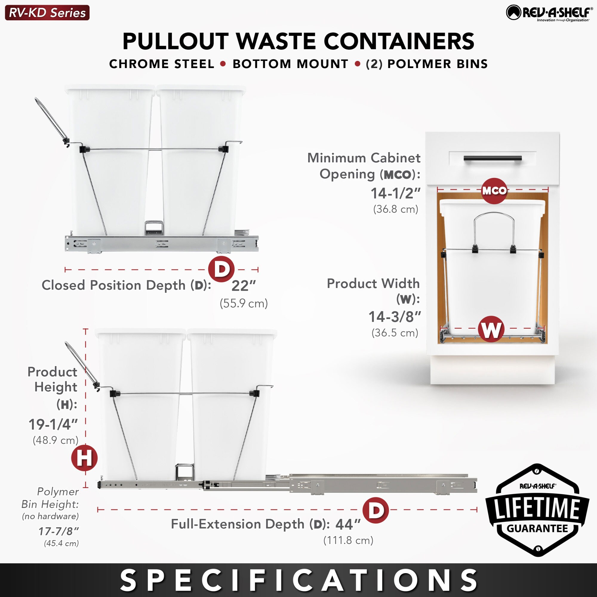 Rev-A-Shelf 252041 Pullout-Trash-Cans - View #4