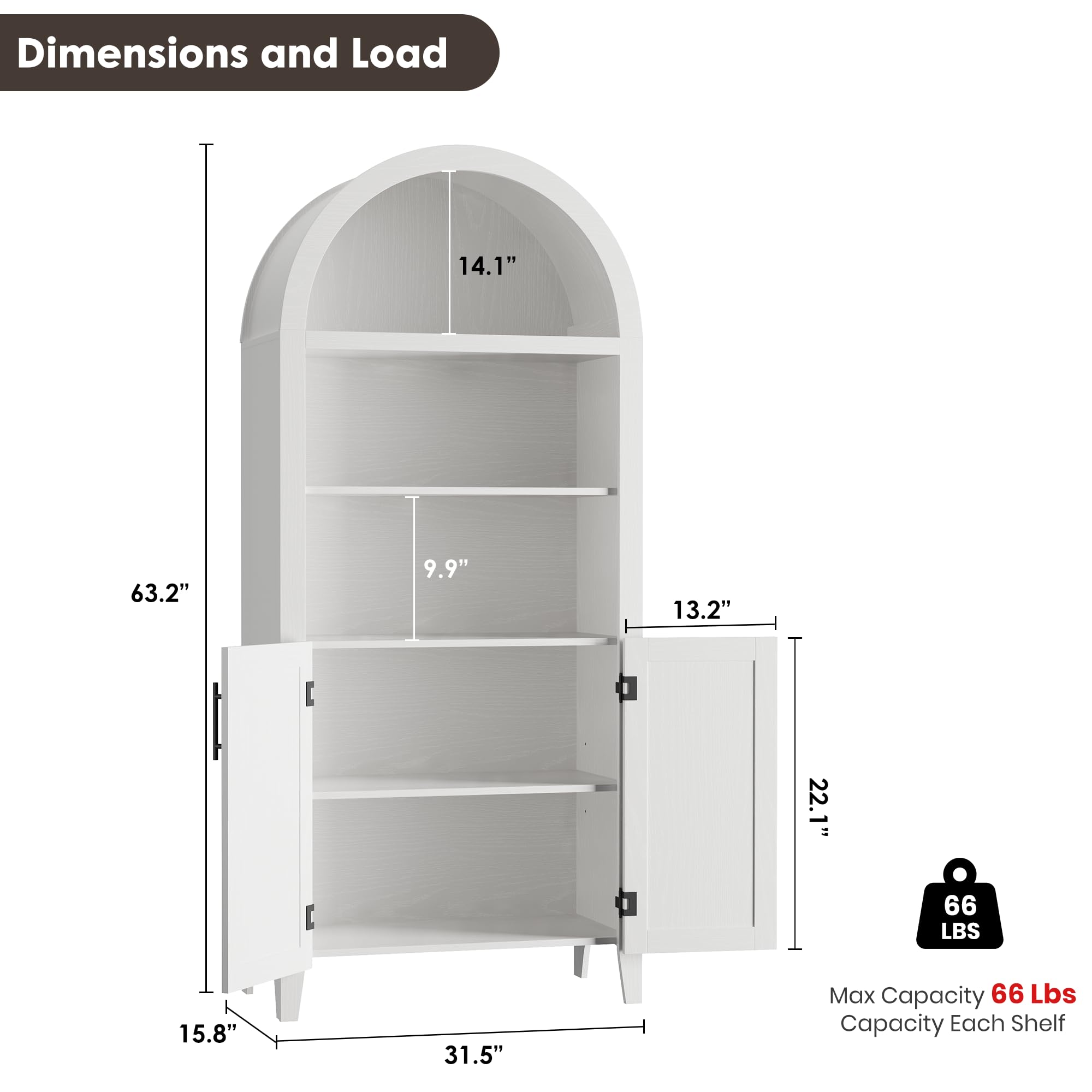 Garvee LYU01PHK-35PVJYV3 bookcases - View #3