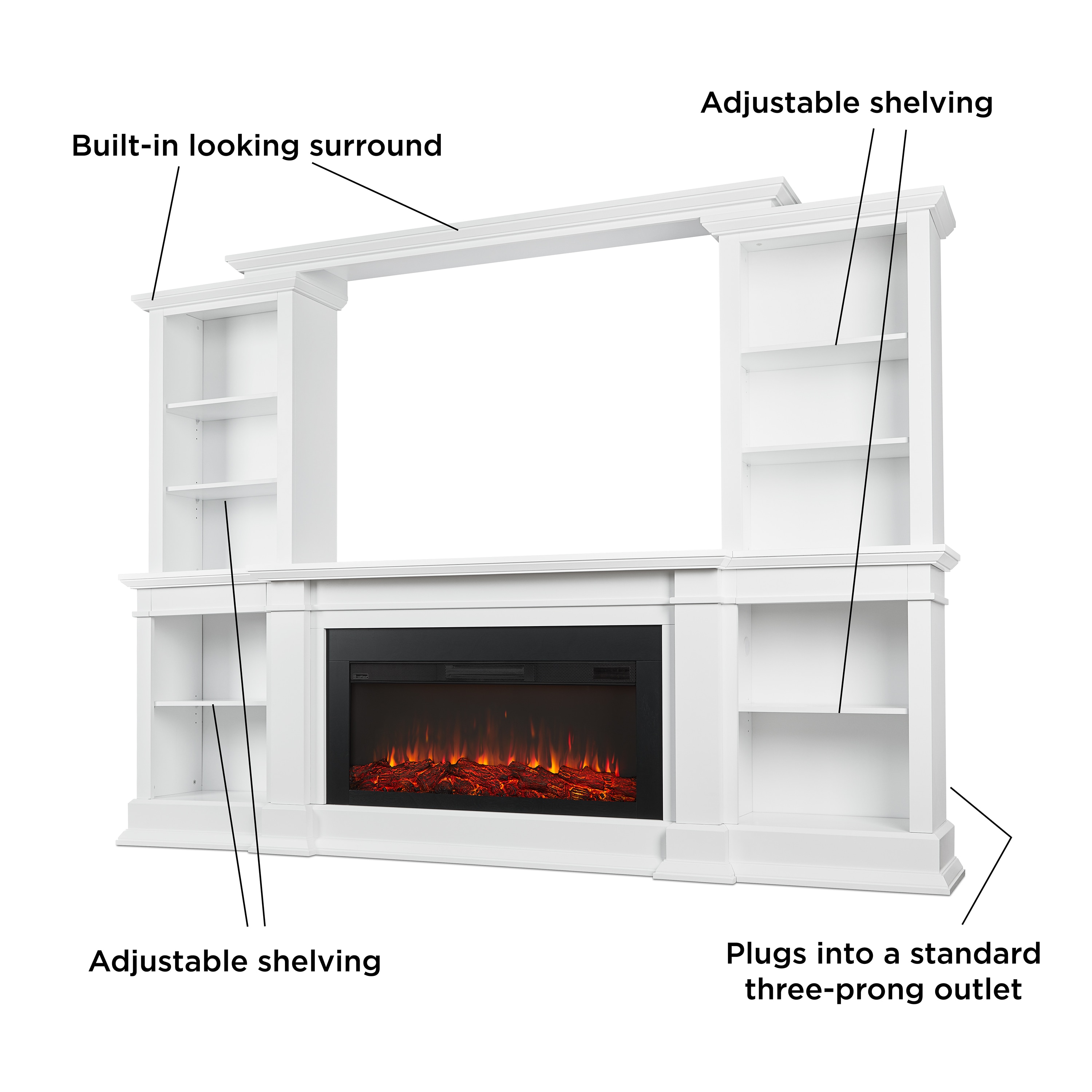 Real Flame 9900E-W Electric-Fireplaces - View #2