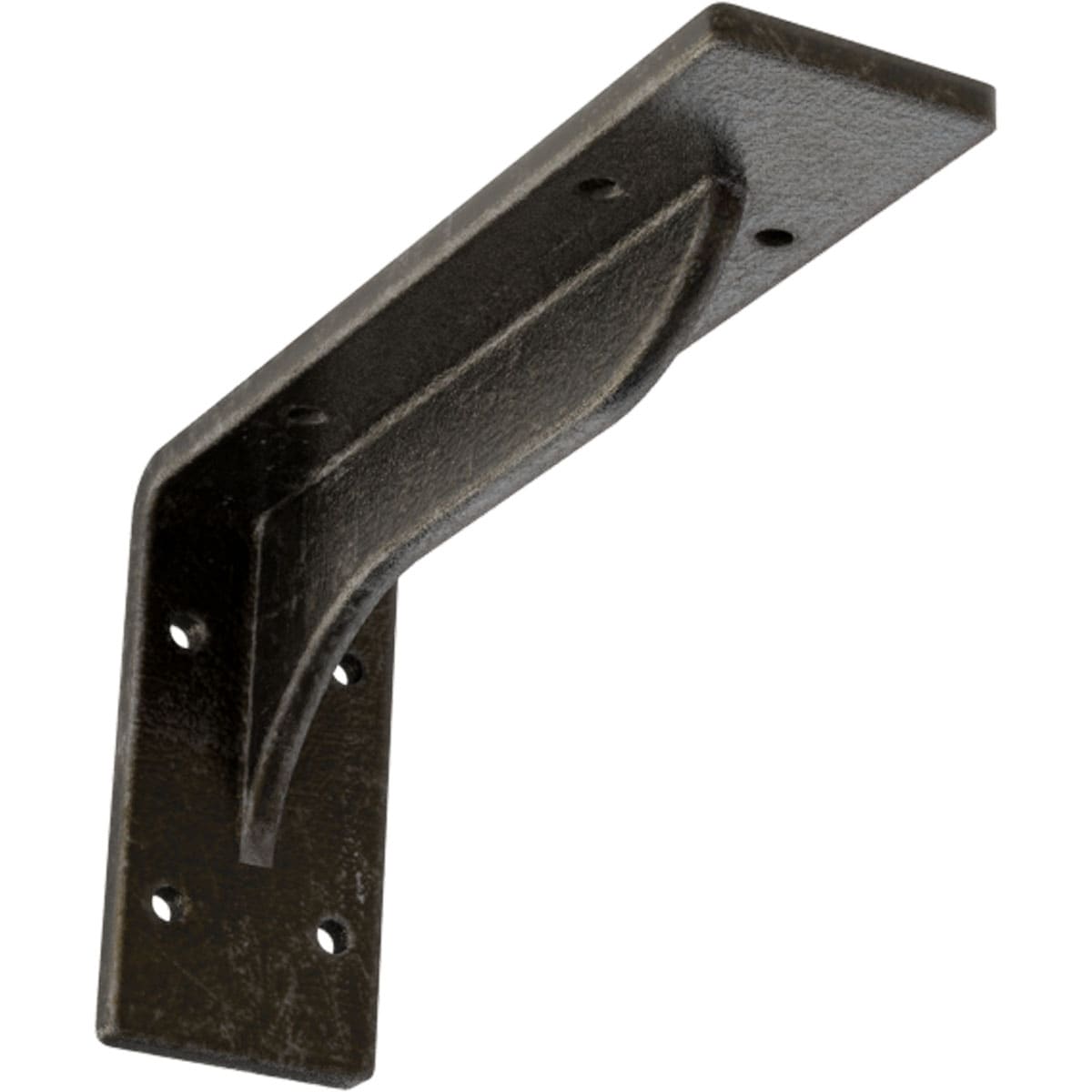 Ekena Millwork BKTM02X08X04EBAWS Embrey 8-in x 2-in x 4.25-in Gray Steel Mounting bracket