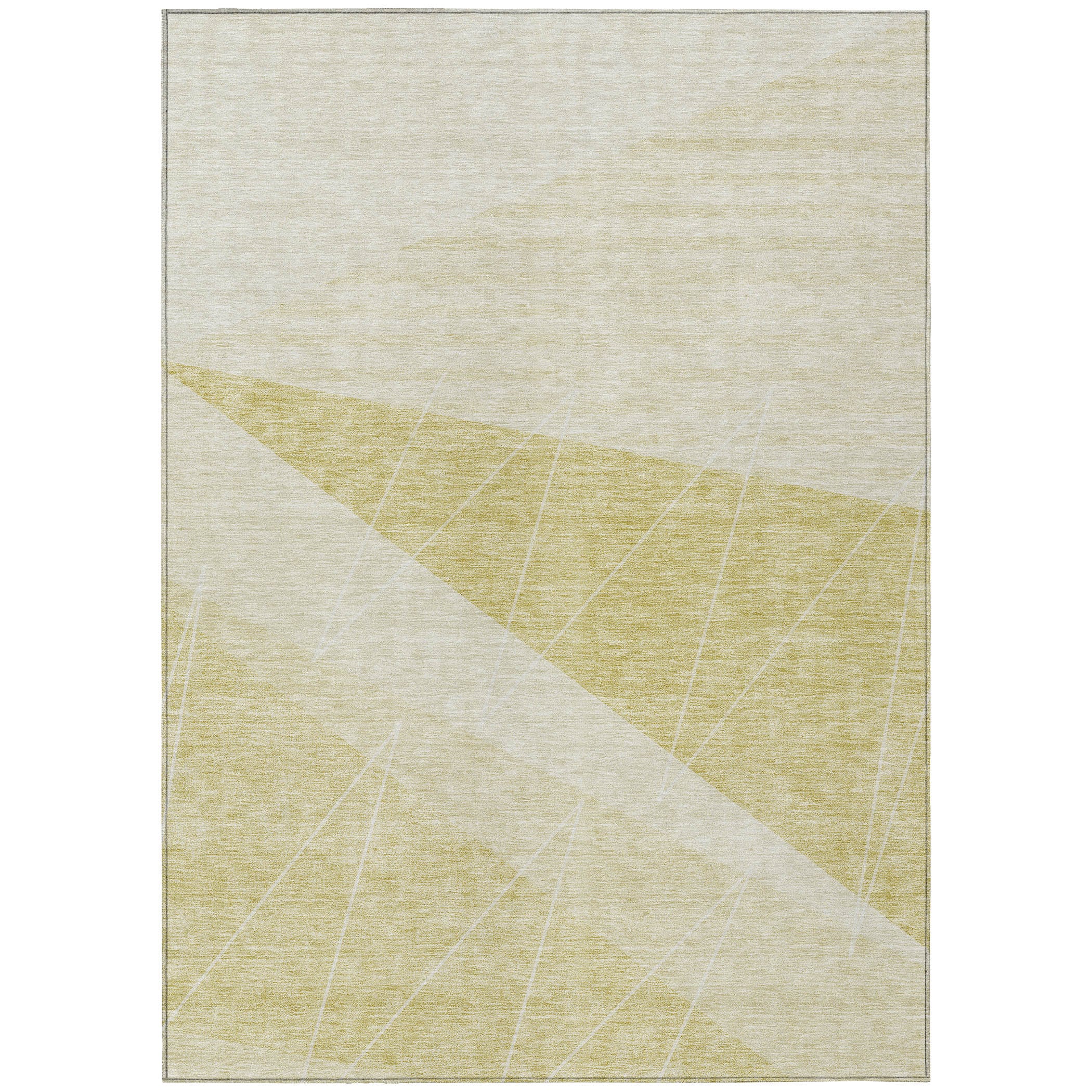 Addison Rugs ACN706WH5X8 Chantille ACN706WH 5 x 7 (ft) Polyester Wheat Rectangular Indoor/Outdoor Geometric Machine washable Area rug