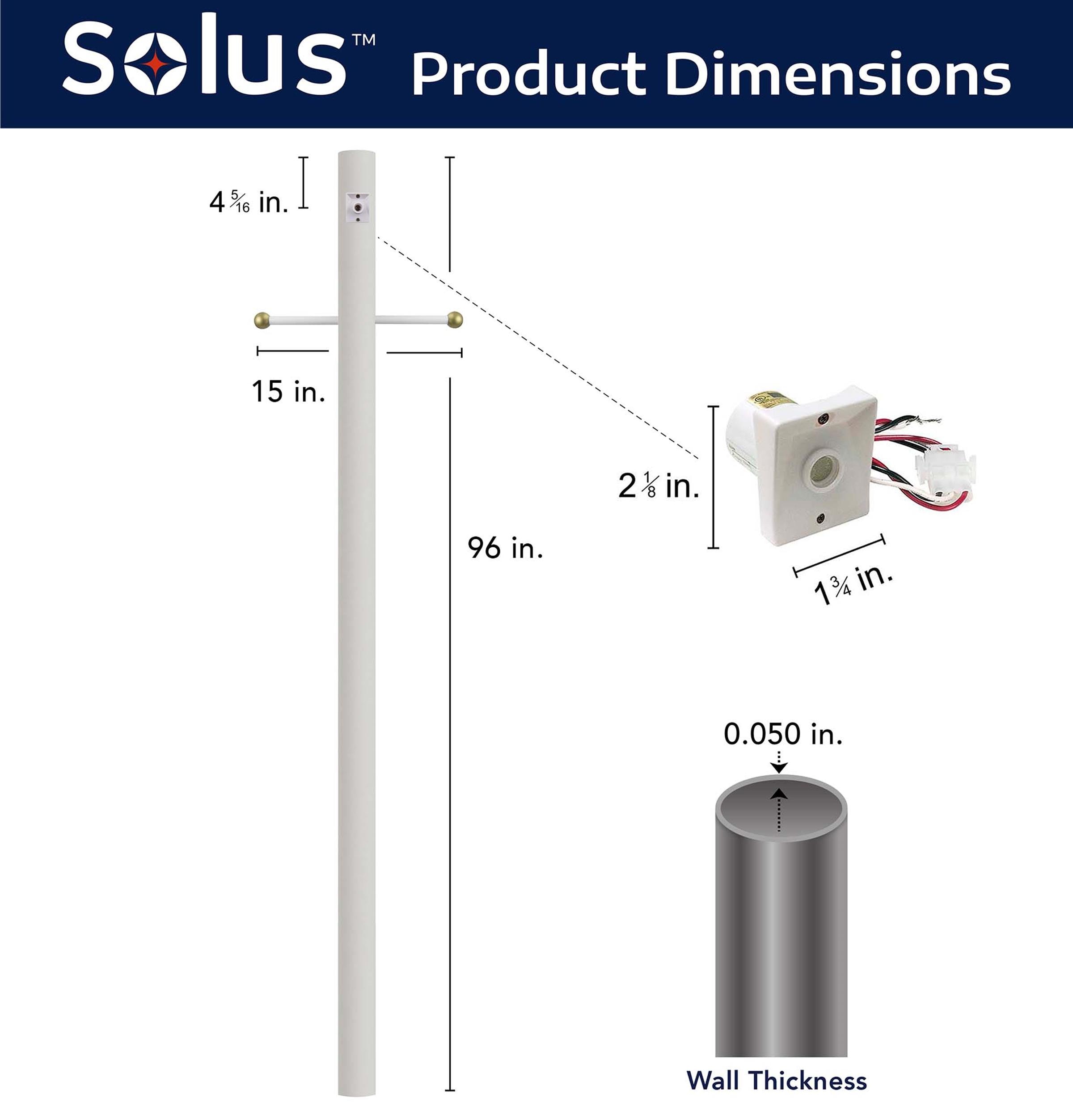 Solus 8-320-WH Post-Lights - View #3