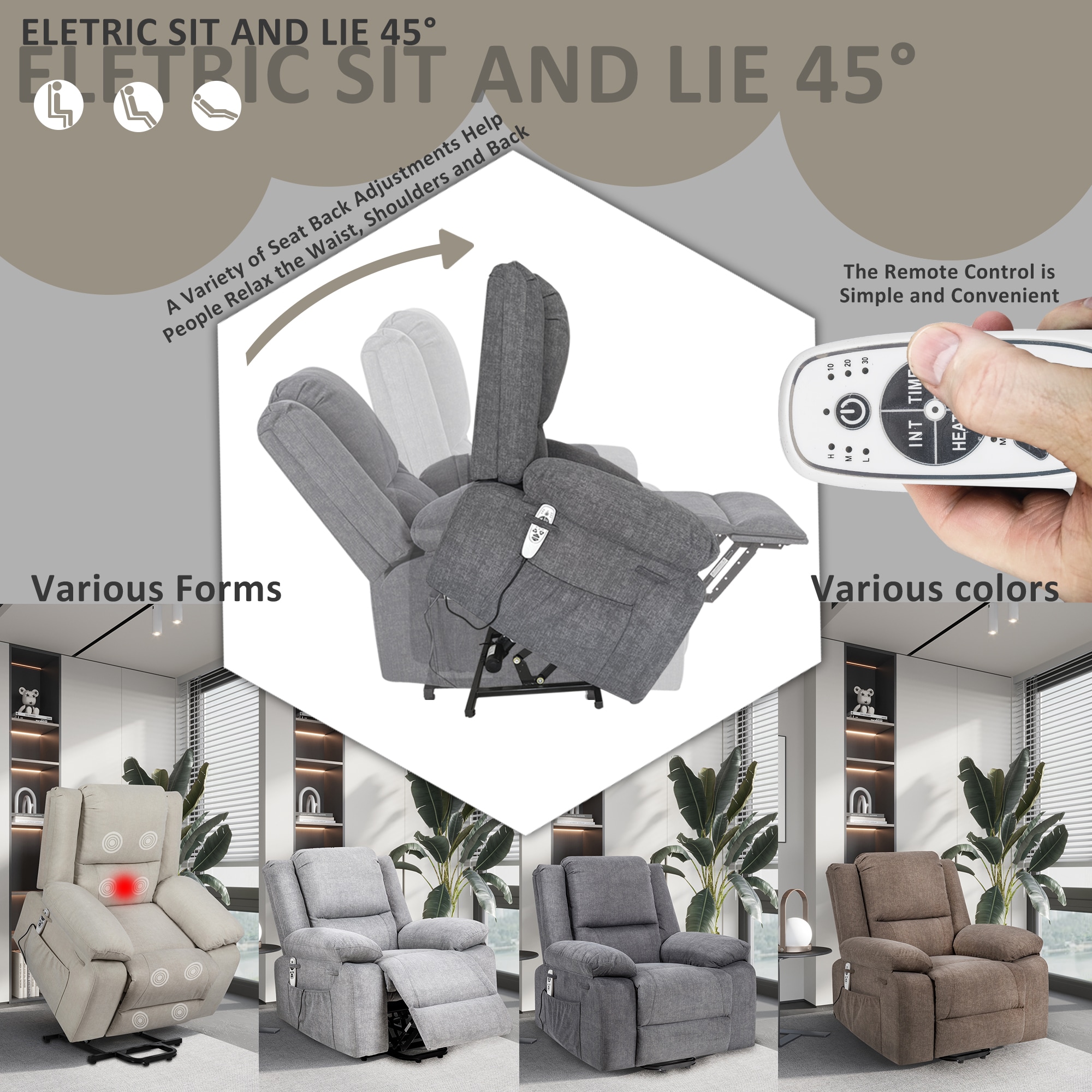 AAZJ NBC-CM64200ML recliners - View #12