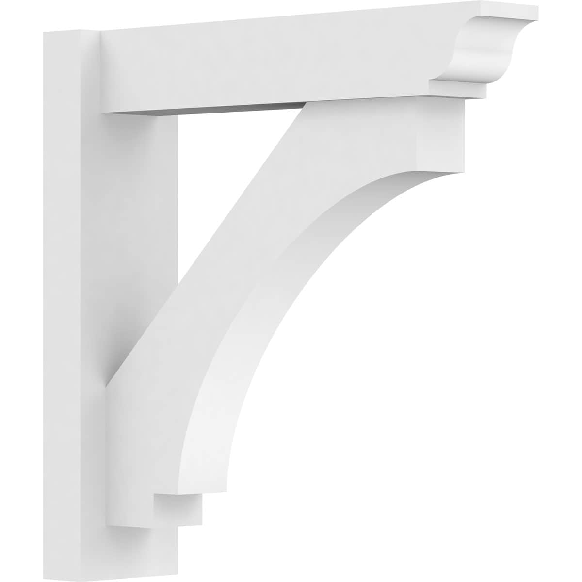Ekena Millwork OUTP05X20X20IMP01 5-in W X 20-in D X 20-in H Imperial Architectural Grade PVC Outlooker with Traditional Ends
