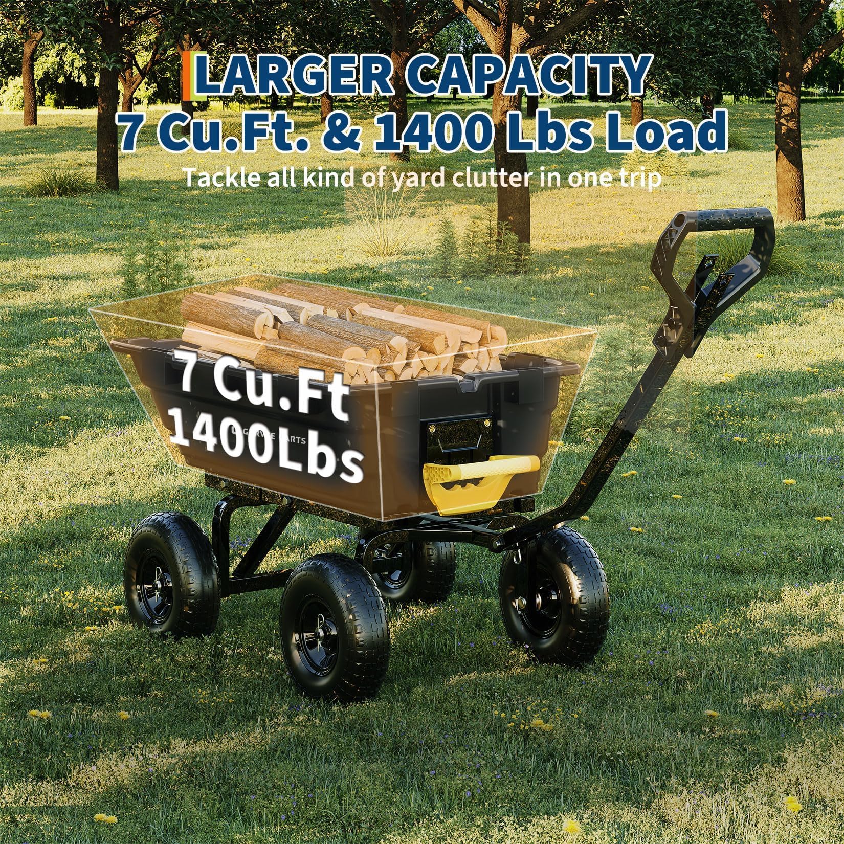 GarveeLife FLYPPG34F8YHGT Plant-Caddy-Cart - View #7