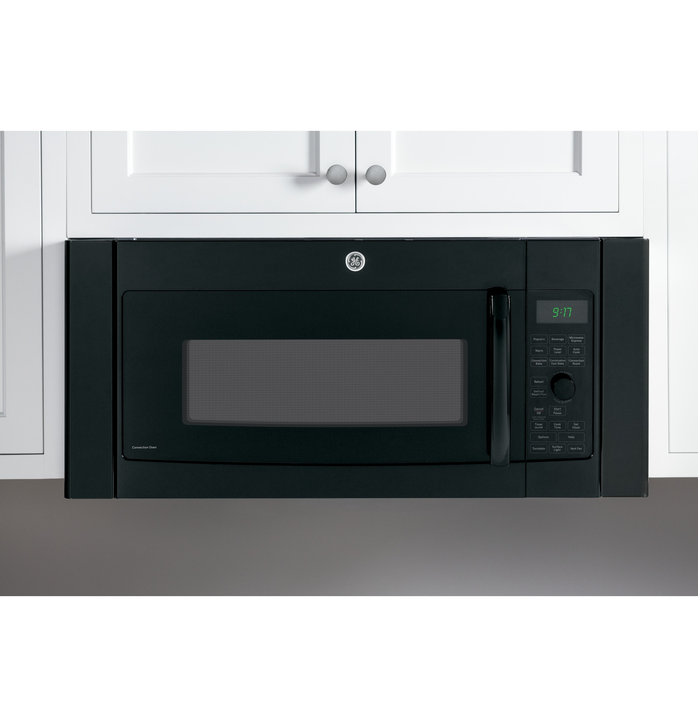 Ge over the store range microwave black