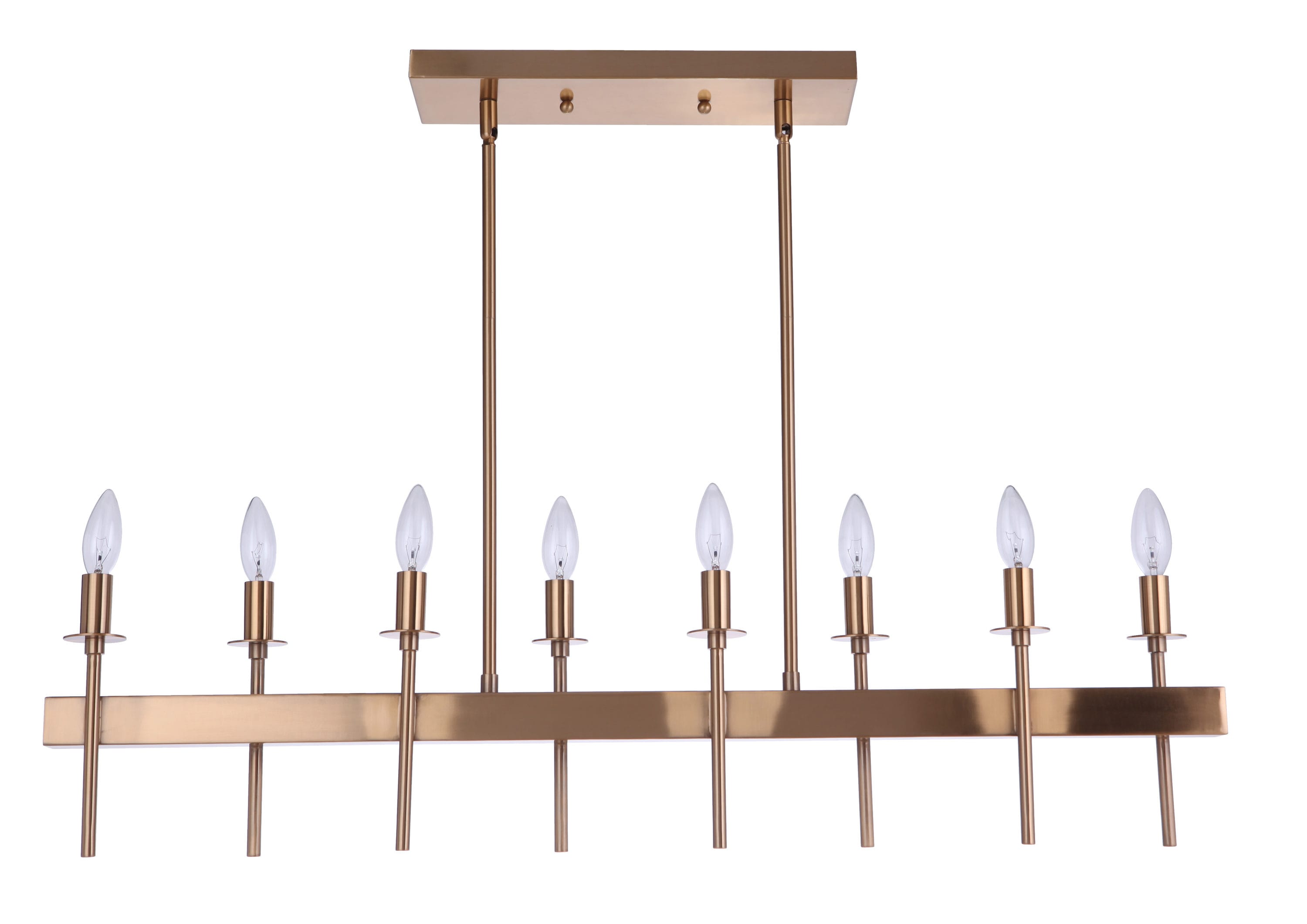 Craftmade 54378-SB Larrson Satin Brass Transitional Cylinder Large Hanging Kitchen island light