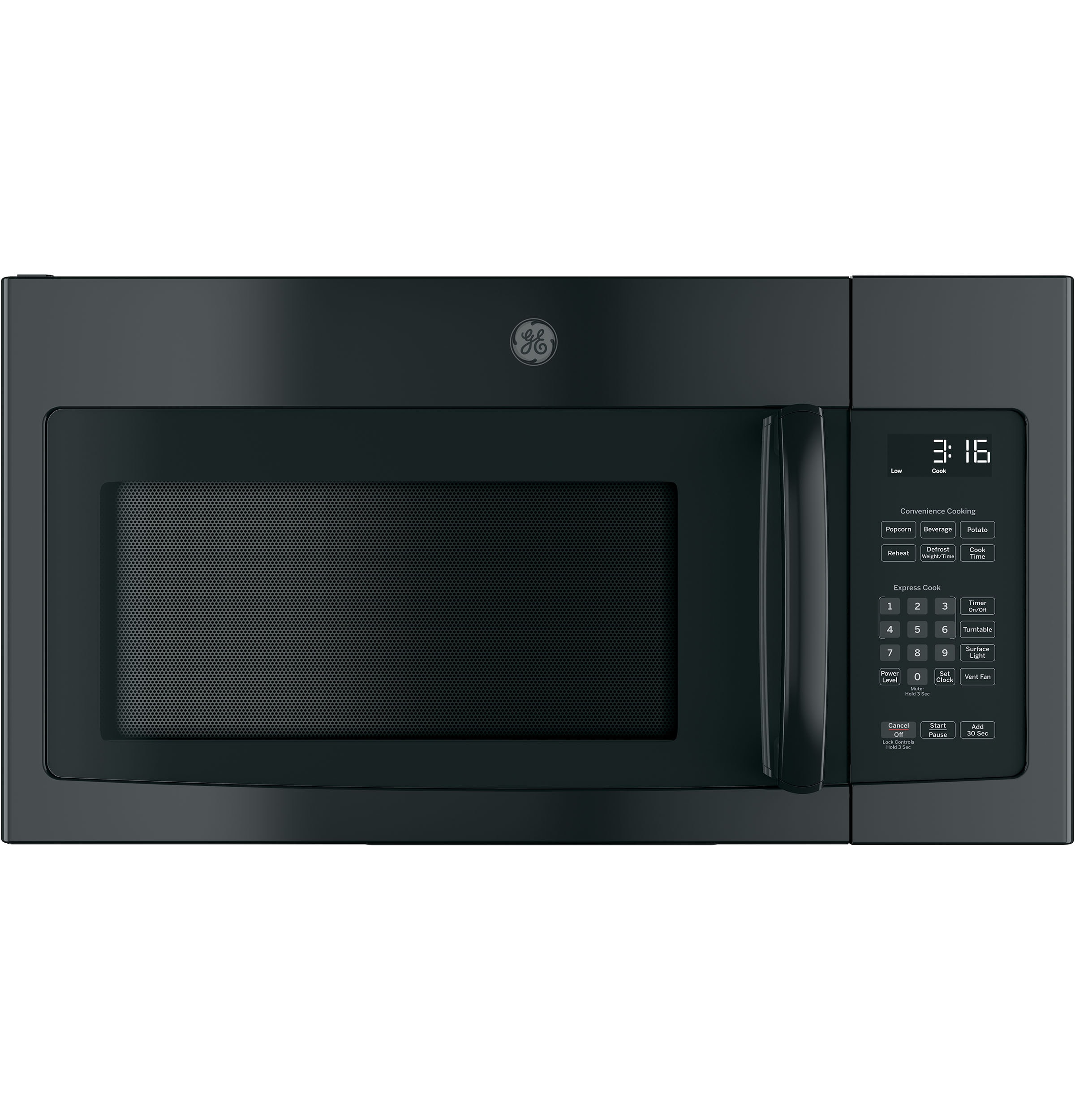 GE 287146 1.6-cu ft 29.875-in Over-the-Range Microwave with Sensor Cooking ( Black )