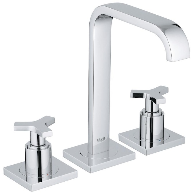 Grohe Allure Chrome 2 Handle Widespread Watersense Bathroom Sink Faucet With Drain In The Faucets Department At Com - Grohe Bathroom Sink Faucet Aerator