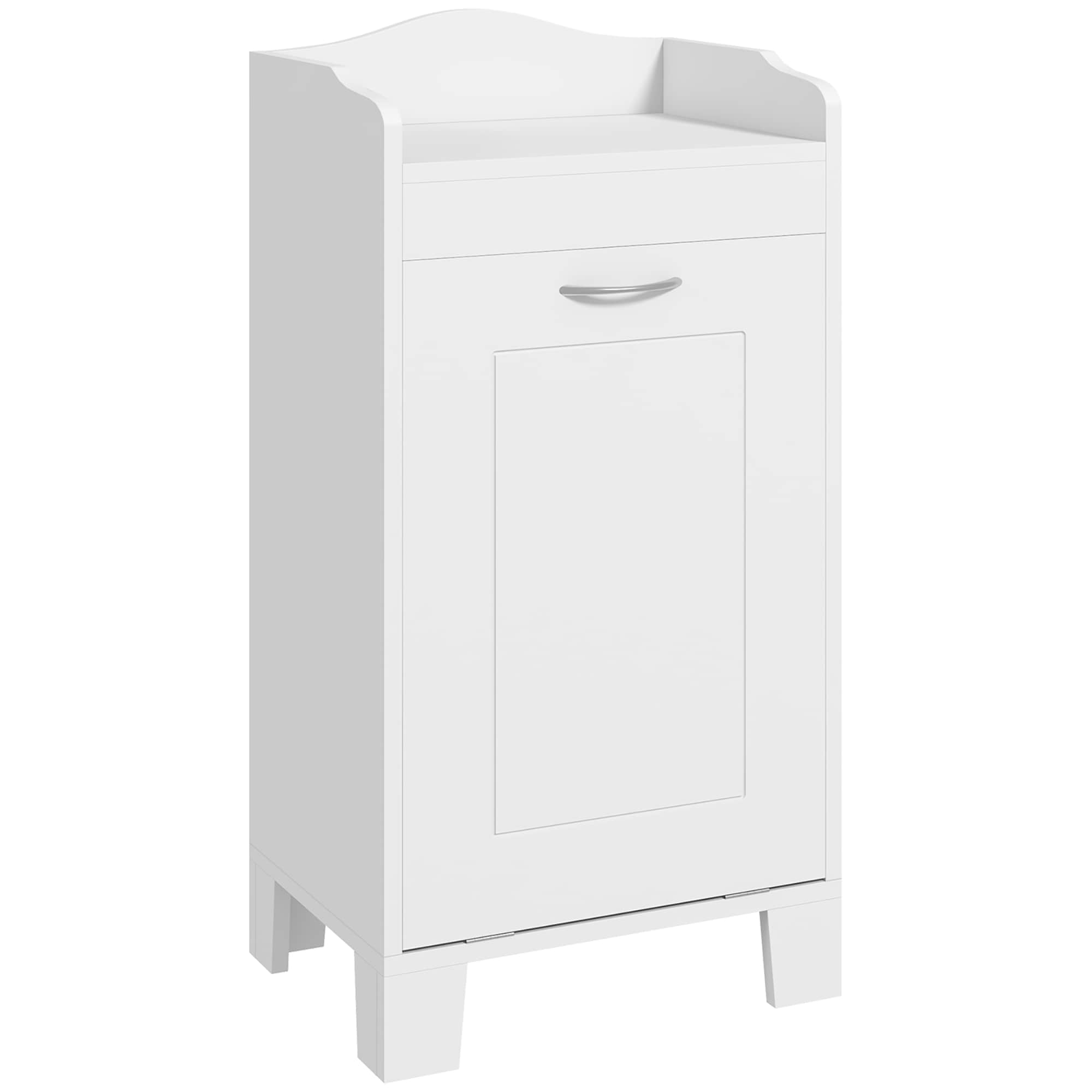 HomCom 834-118 31 Inch Tilt Out Laundry Hamper Free Standing Home Organizer Bathroom Storage