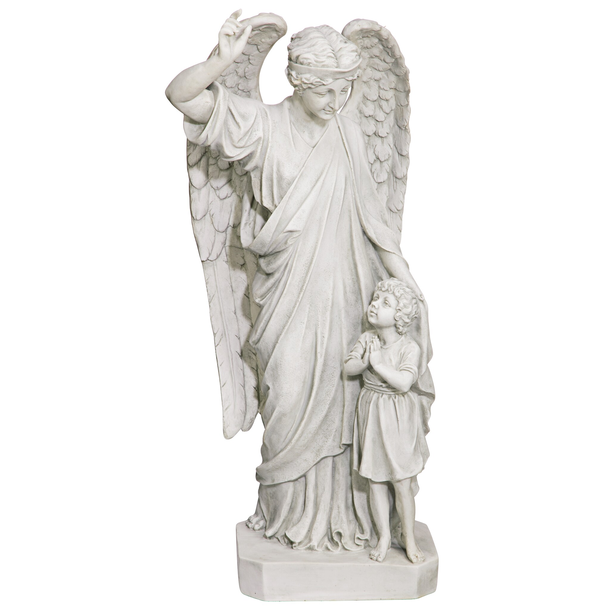 Design Toscano Guardian Angel Child's Prayer Garden Statue