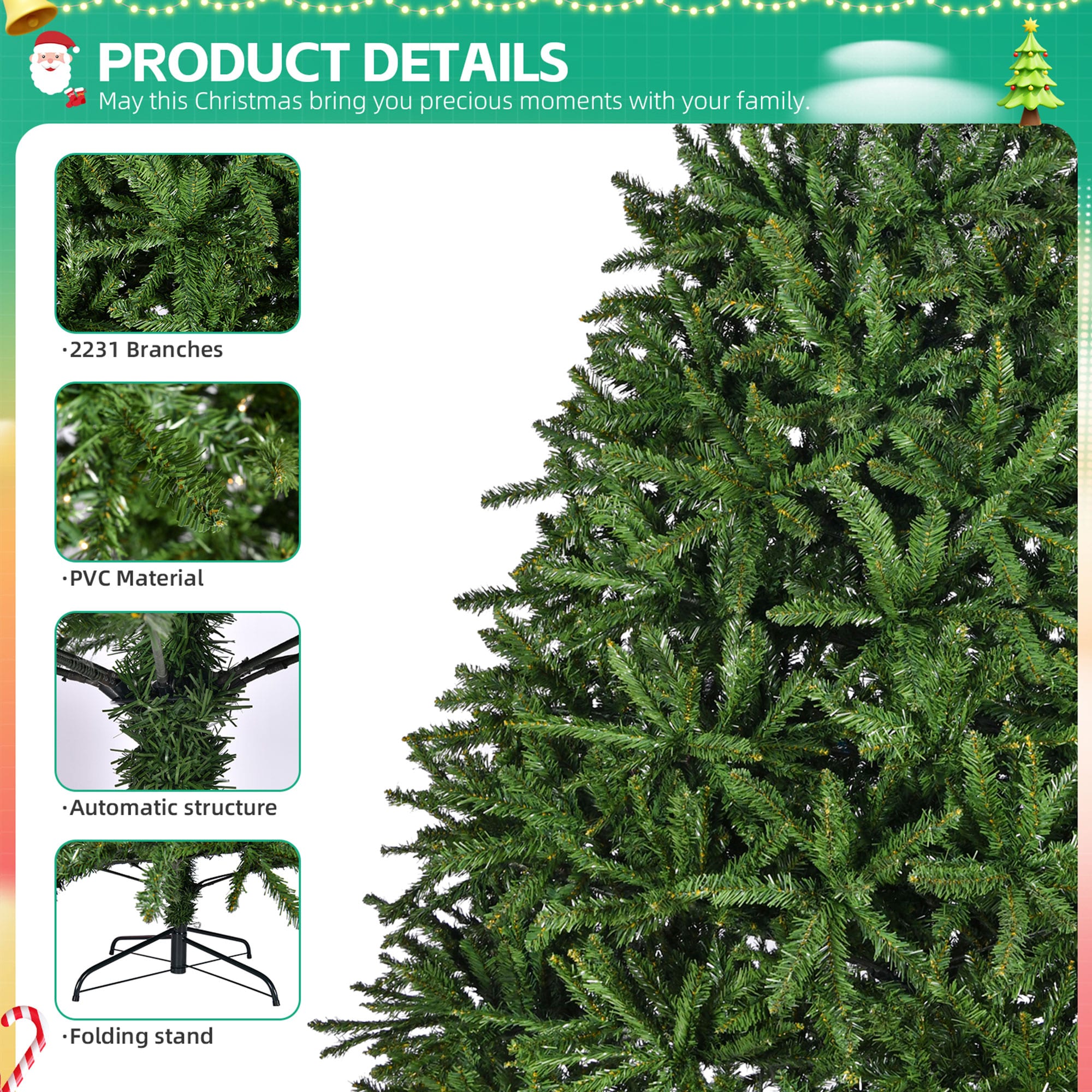 AAZJ NBC-CM74361 Artificial-Christmas-Trees - View #4