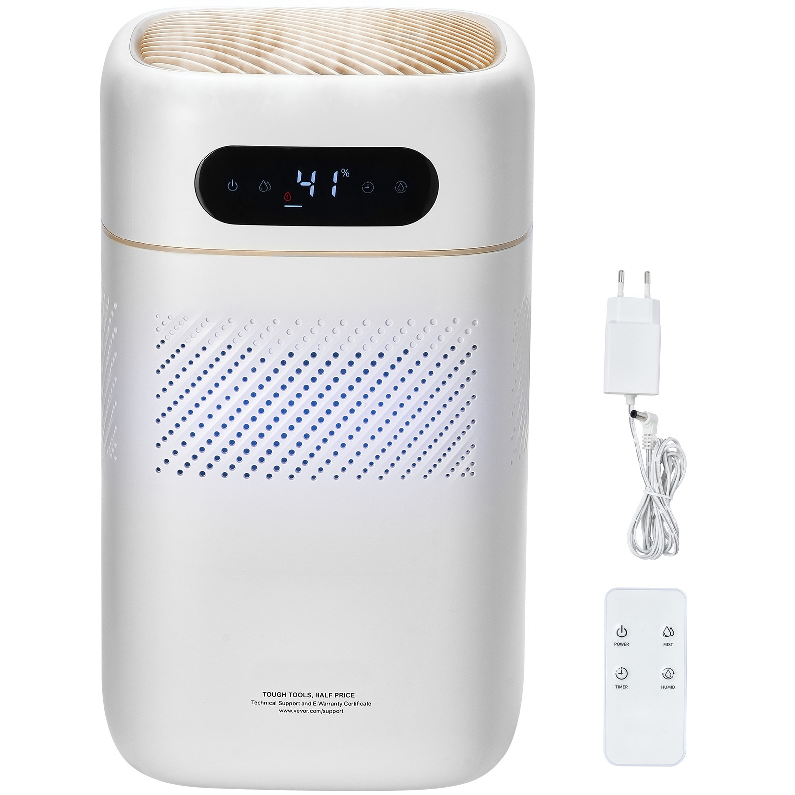 VEVOR ZFSJSQXXS3L0D2S49V1 Evaporative Humidifier for Whole House White Air filter freshener