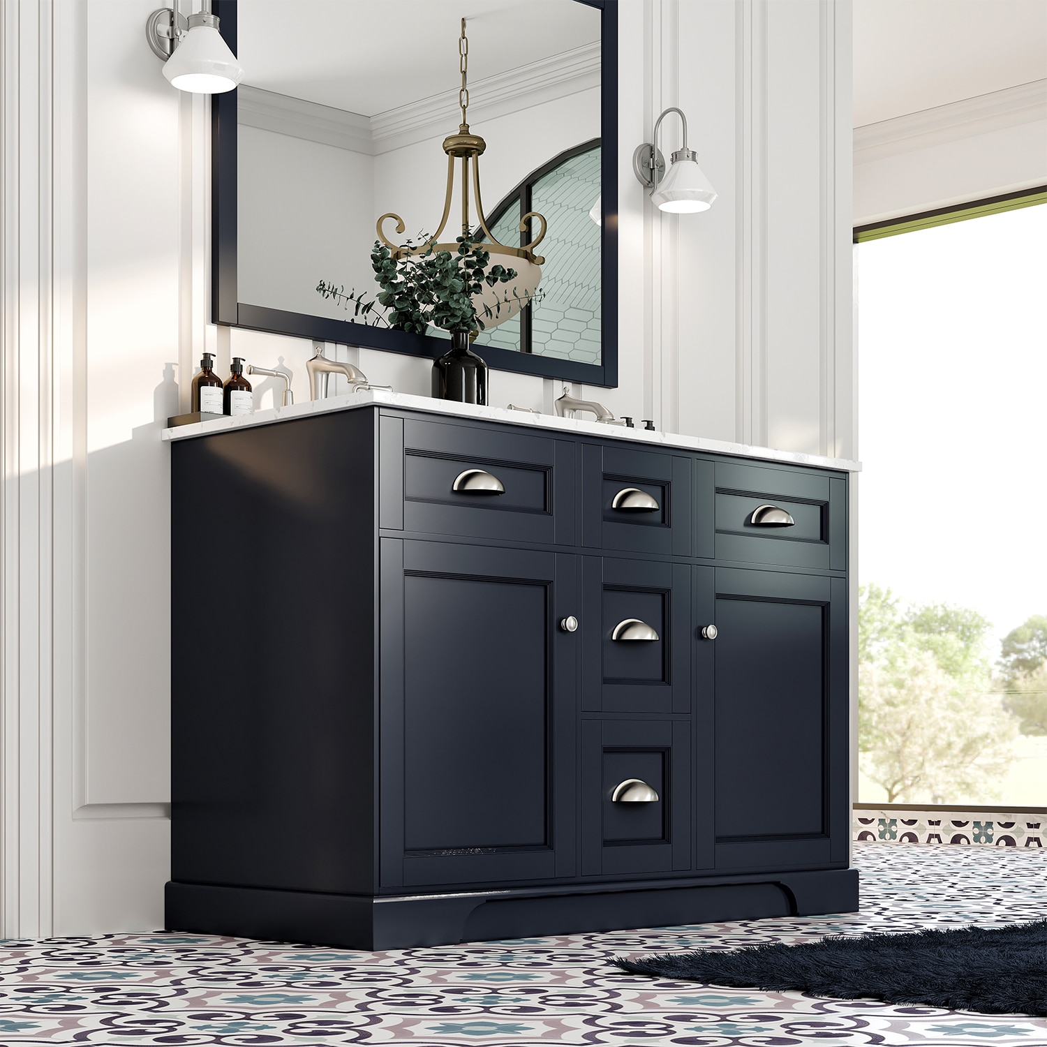 Eviva EVVN666-48CGR-DS Bath-Vanity-Combo - View #2