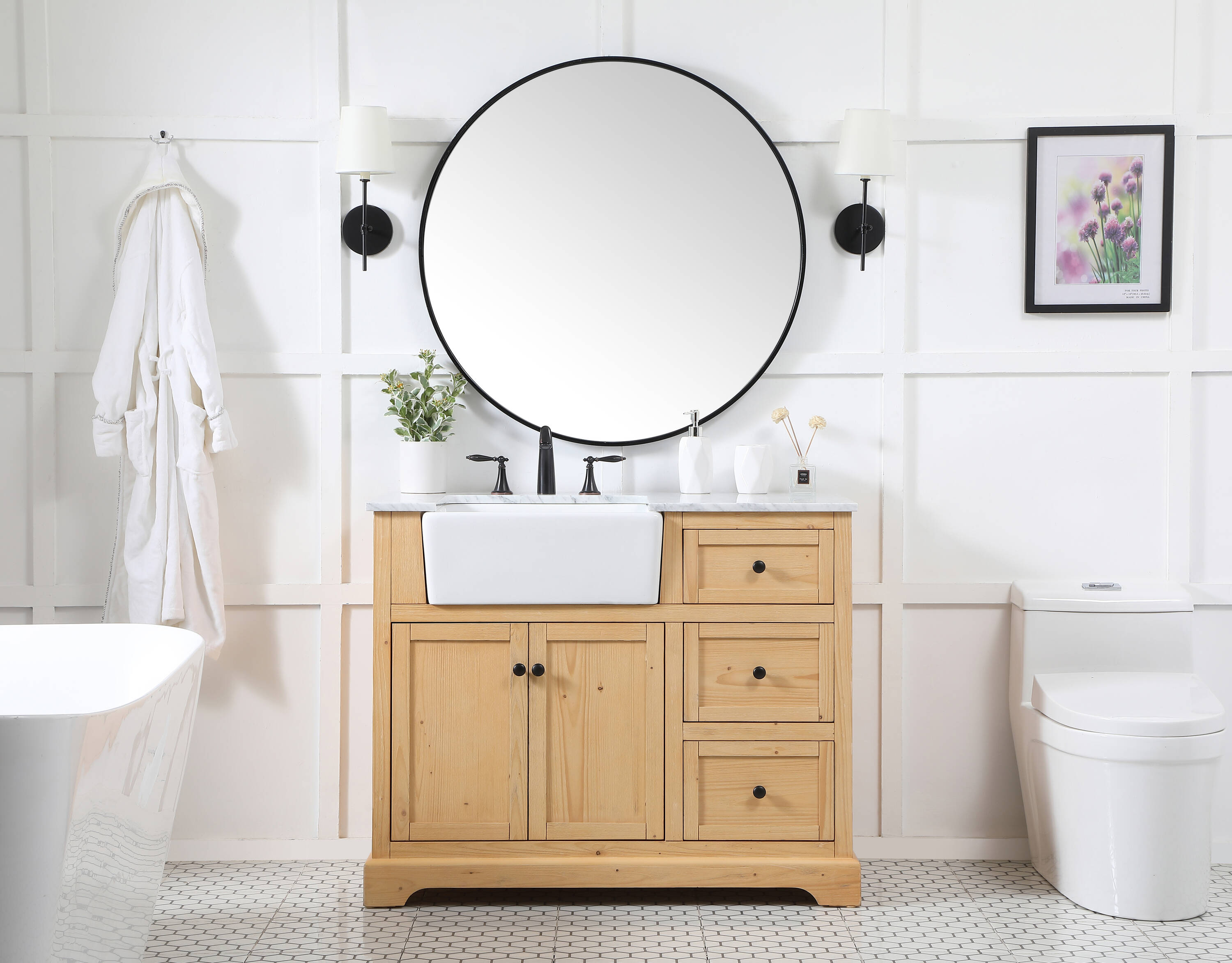 Elegant Decor HF180726NW Bath-Vanity-Combo - View #5
